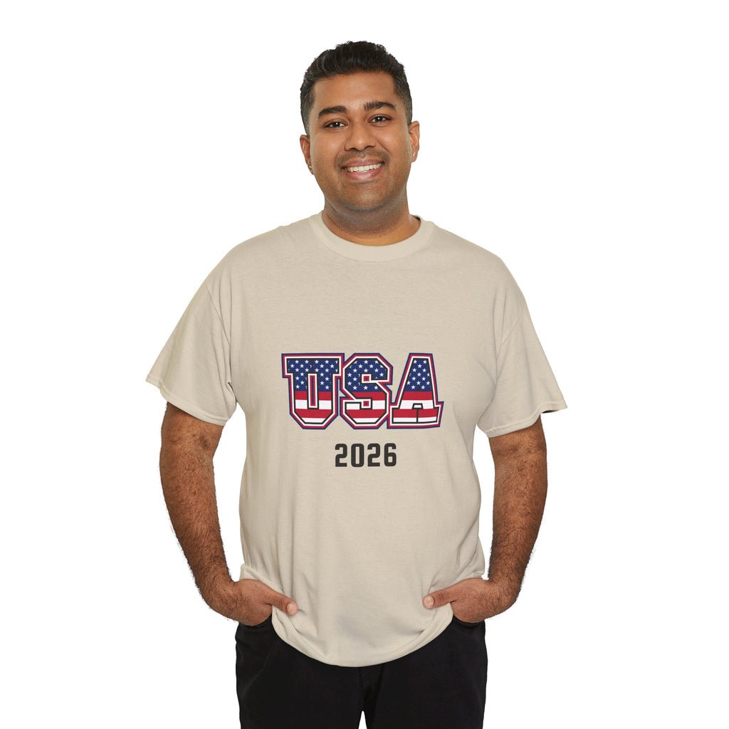 USA 2026 Tee — Patriotic American Flag Graphic T-Shirt