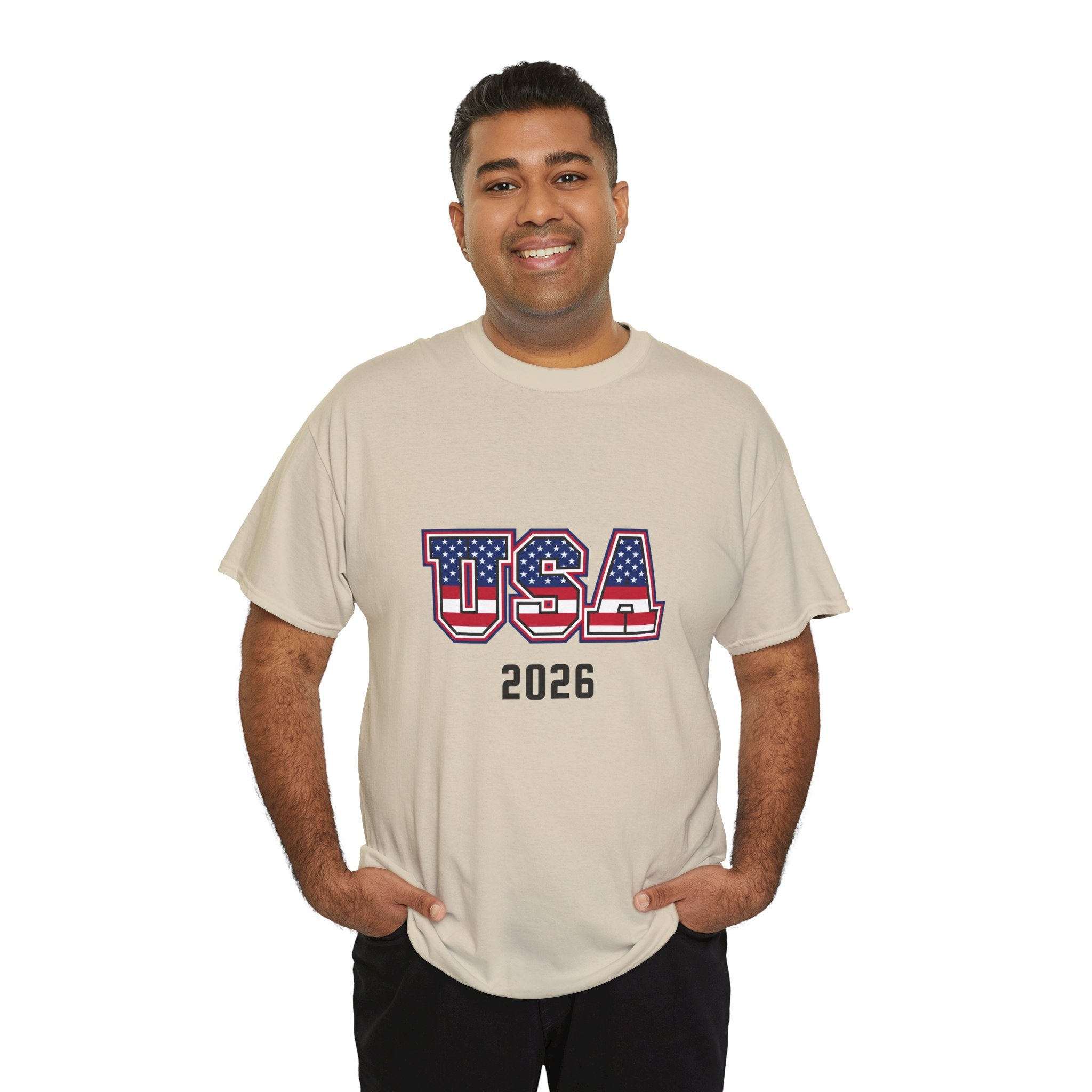USA 2026 Tee — Patriotic American Flag Graphic T-Shirt