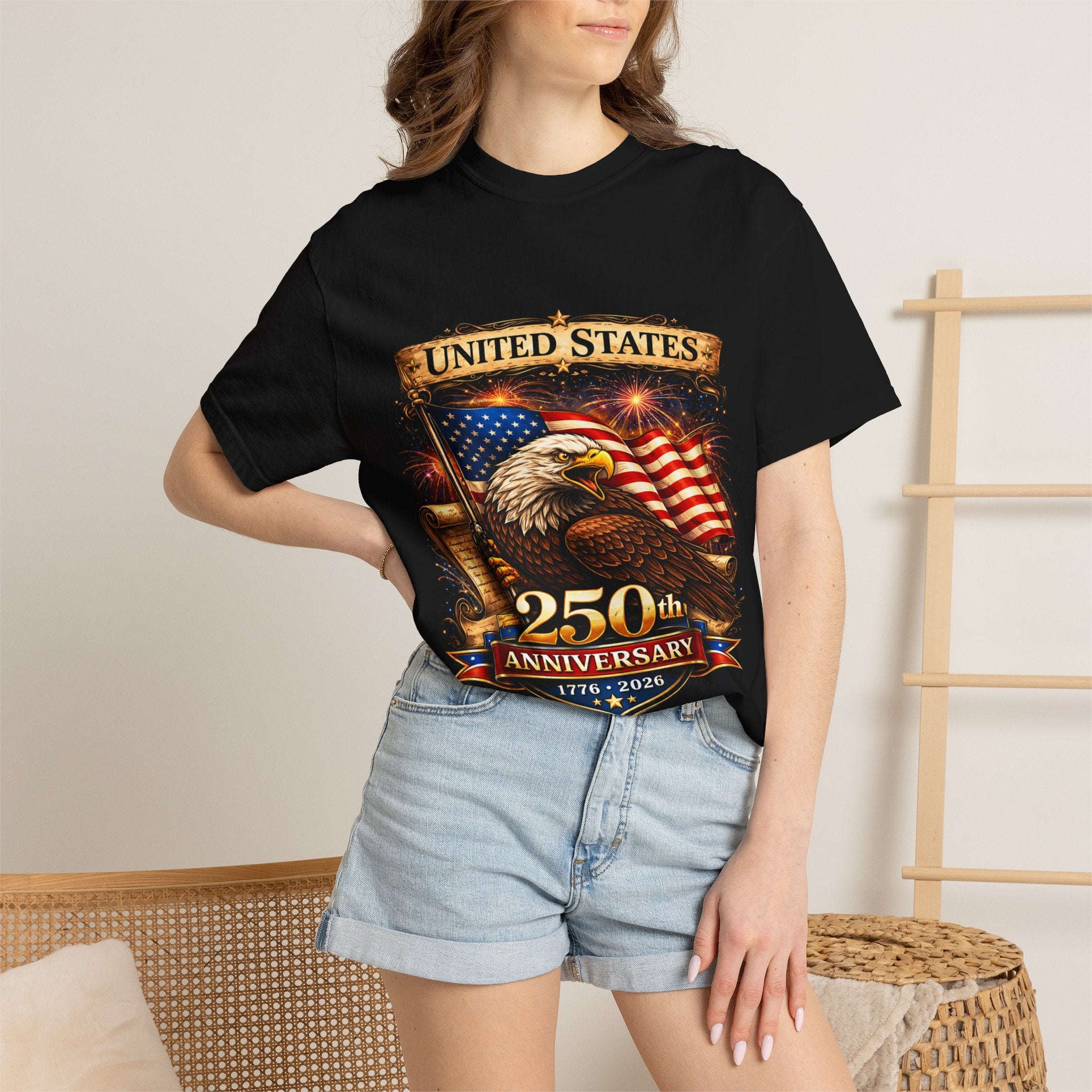 United States 250th Anniversary Eagle T-Shirt — 1776–2026 Patriotic Tee