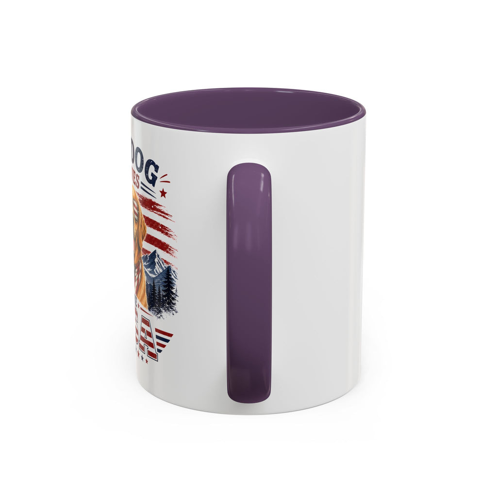 My Dog Loves the USA Accent Coffee Mug — Patriotic Dog Lover Gift