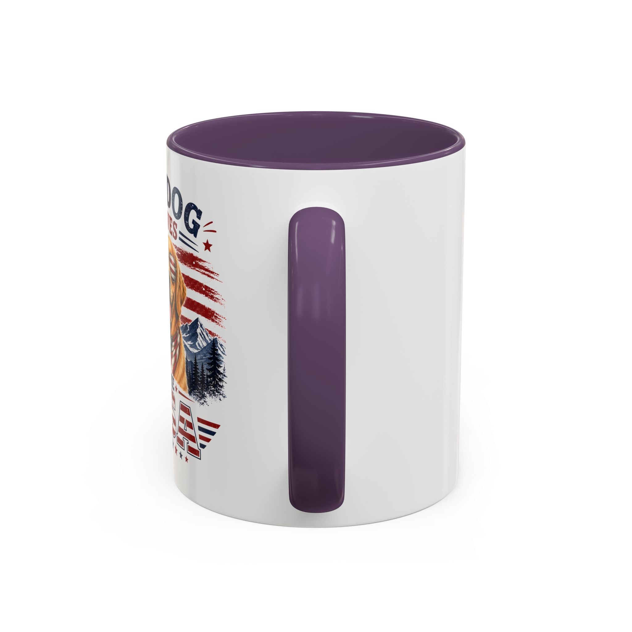 My Dog Loves the USA Accent Coffee Mug — Patriotic Dog Lover Gift