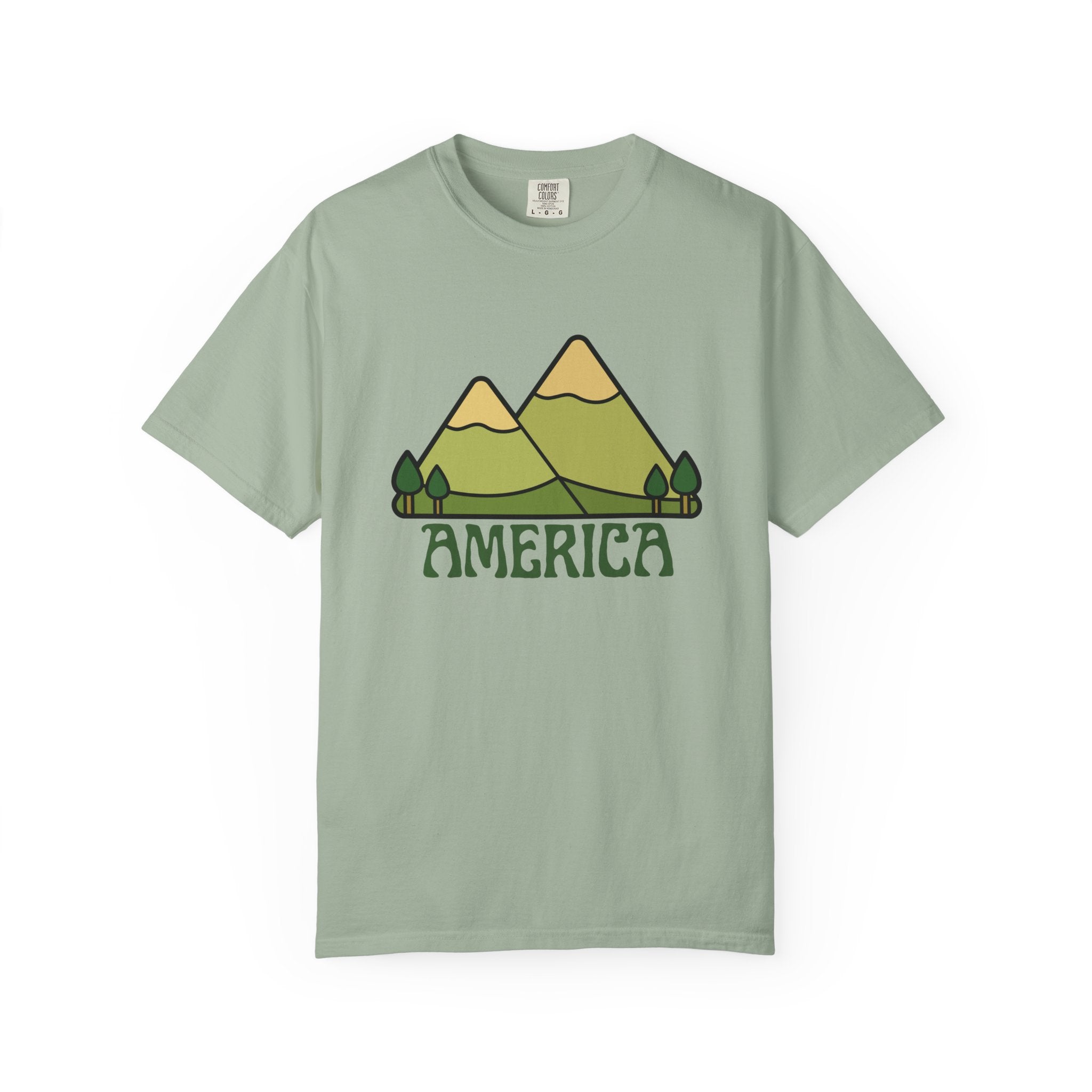 America Mountain Graphic T-Shirt
