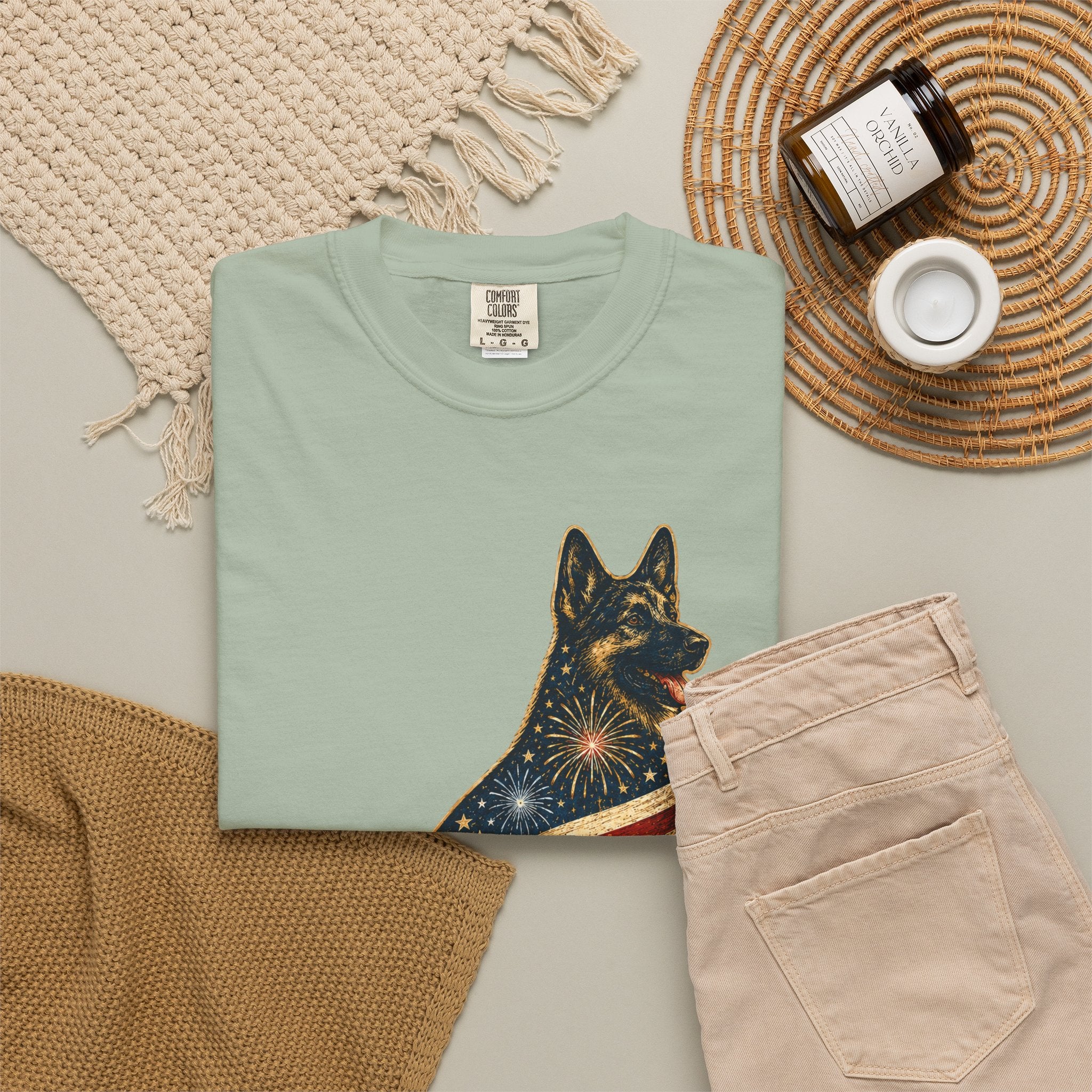 America's 250th German Shepherd T‑Shirt — 1776–2026 Patriotic Dog Tee