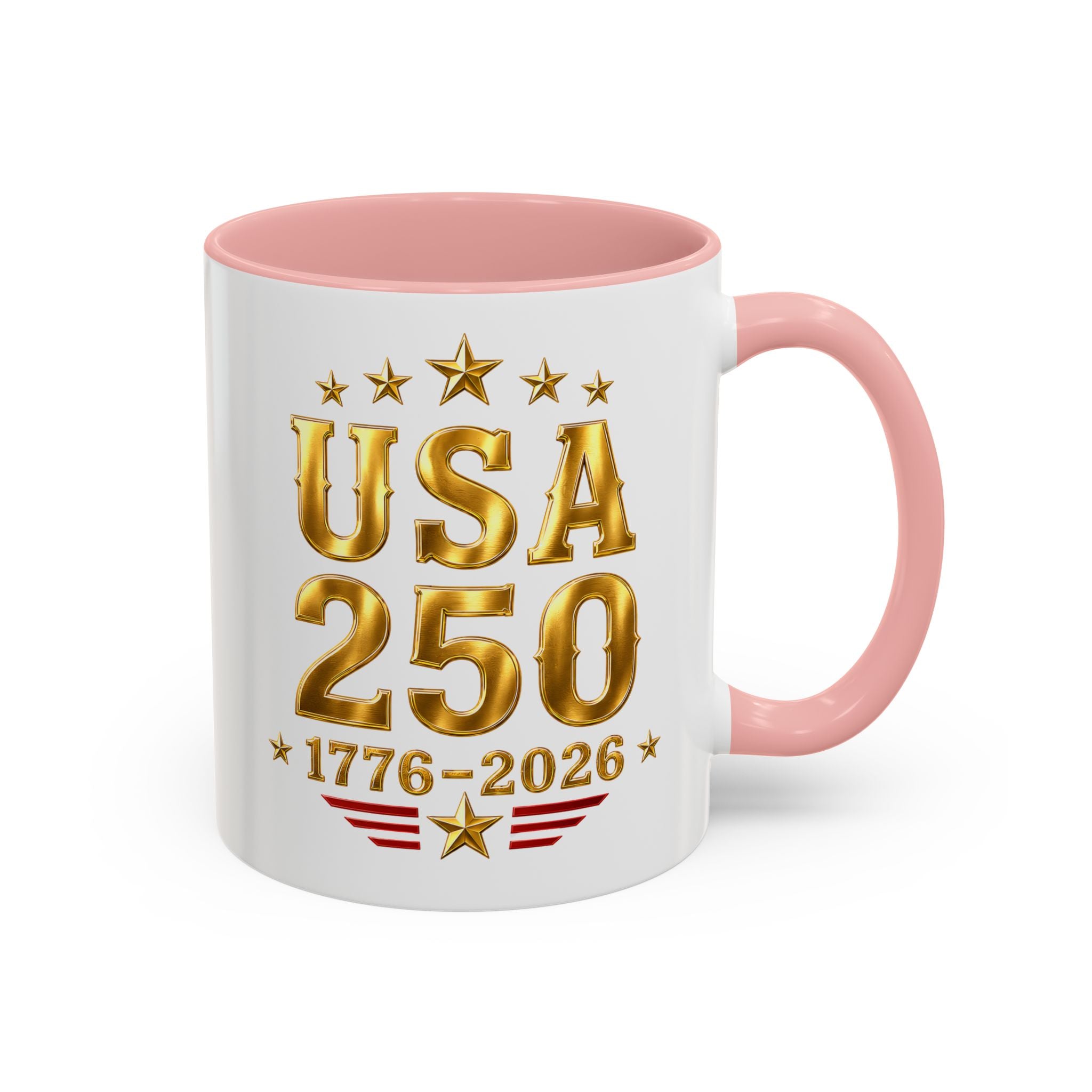 USA 250th Anniversary Coffee Mug – 1776–2026 Patriotic Accent Mug