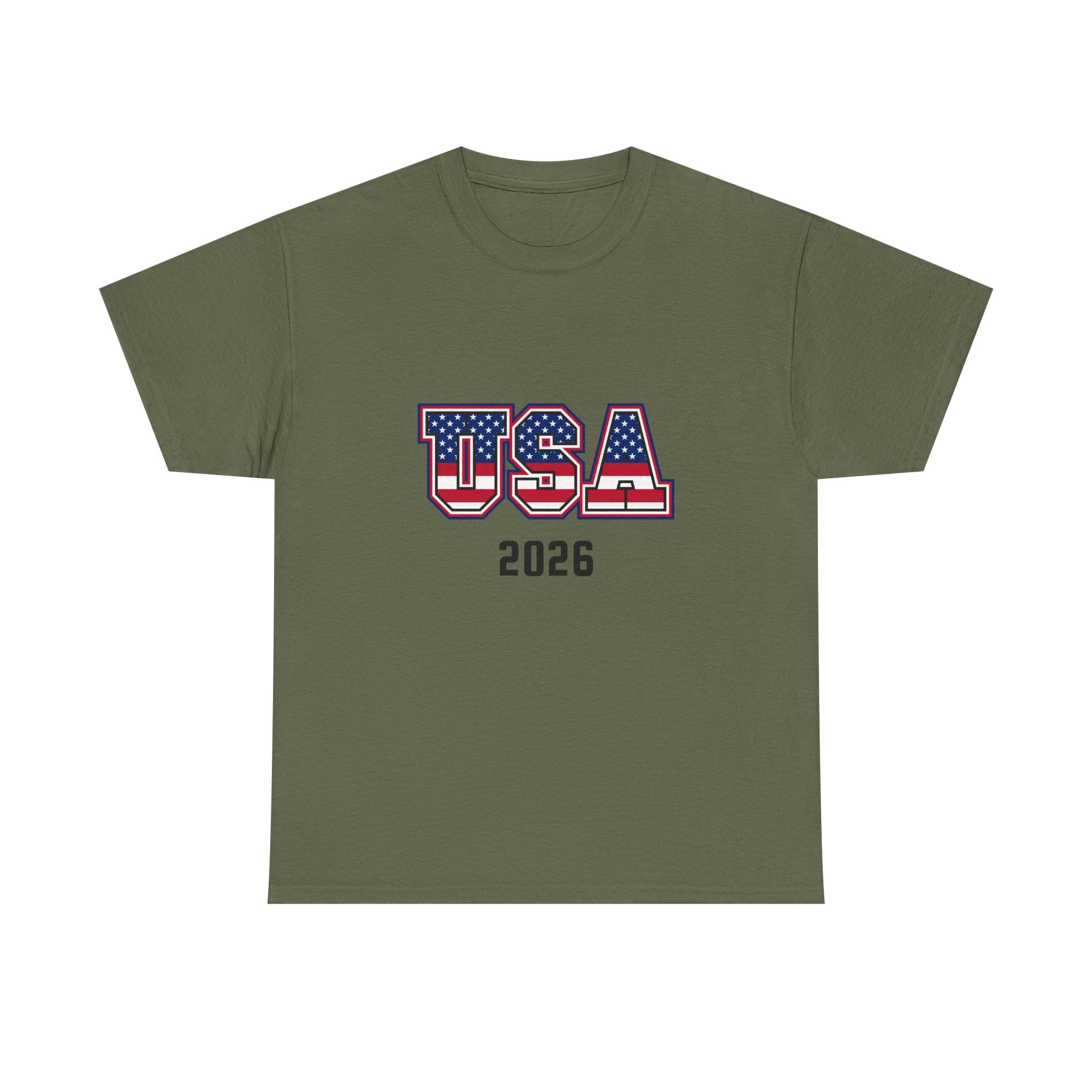 USA 2026 Tee — Patriotic American Flag Graphic T-Shirt