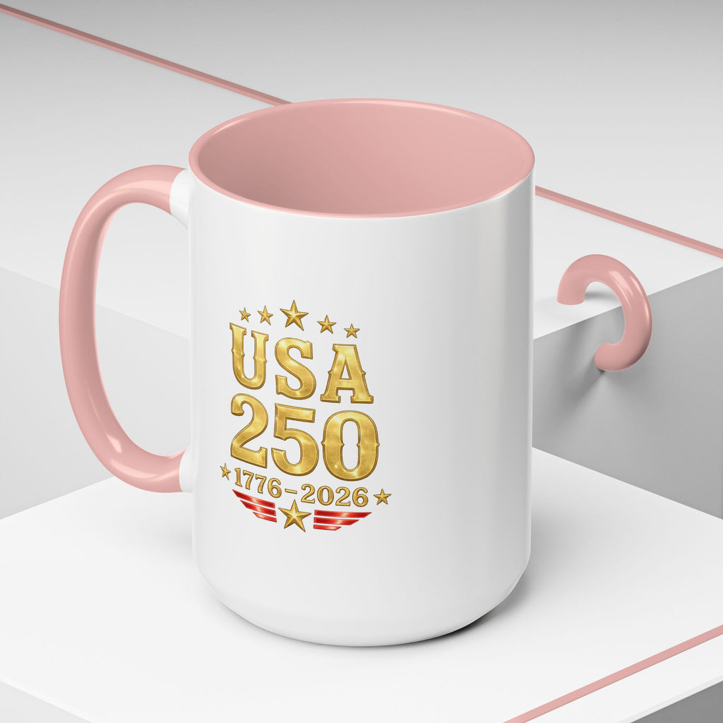 Patriotic Black Cat Accent Coffee Mug (11/15oz)