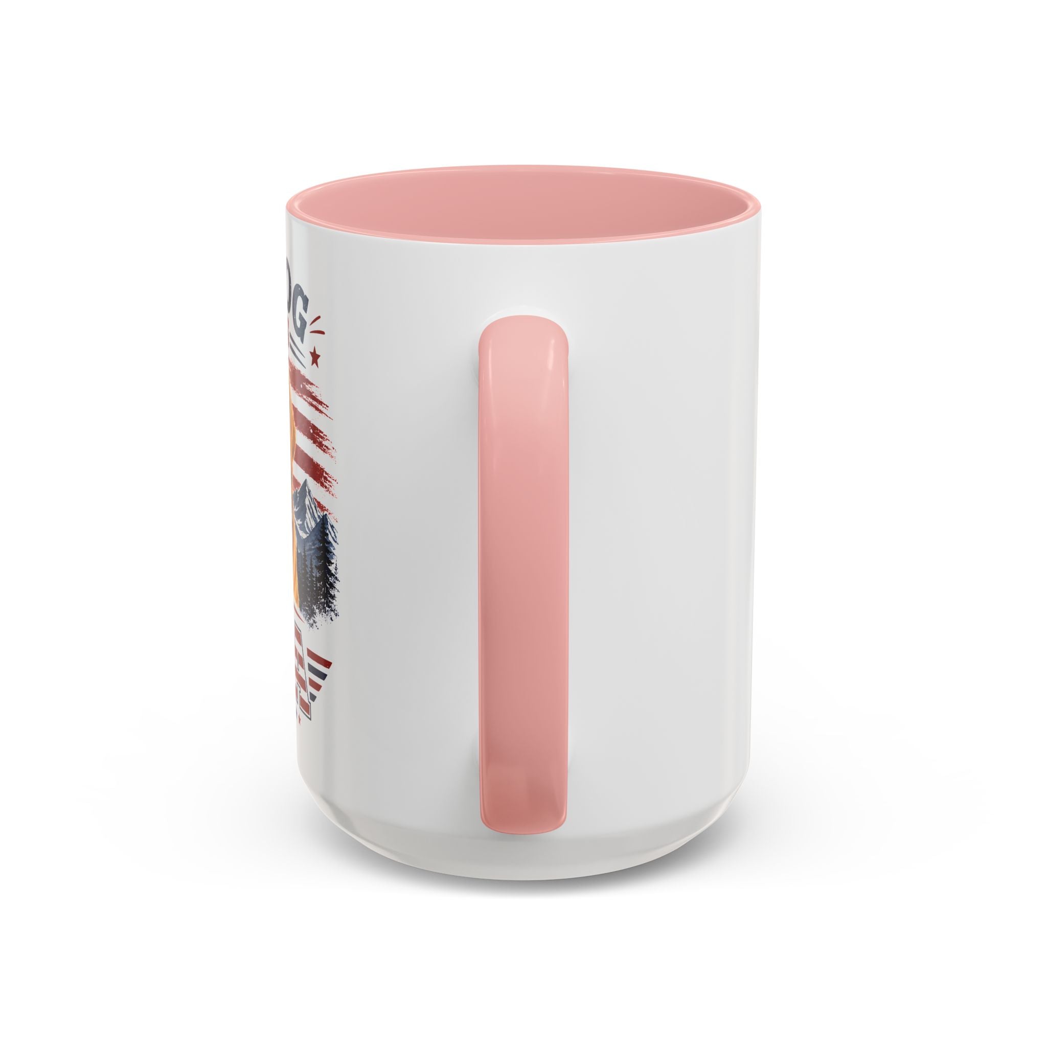Patriotic Golden Retriever Coffee Mug – "My Dog Loves the USA" Accent Mug