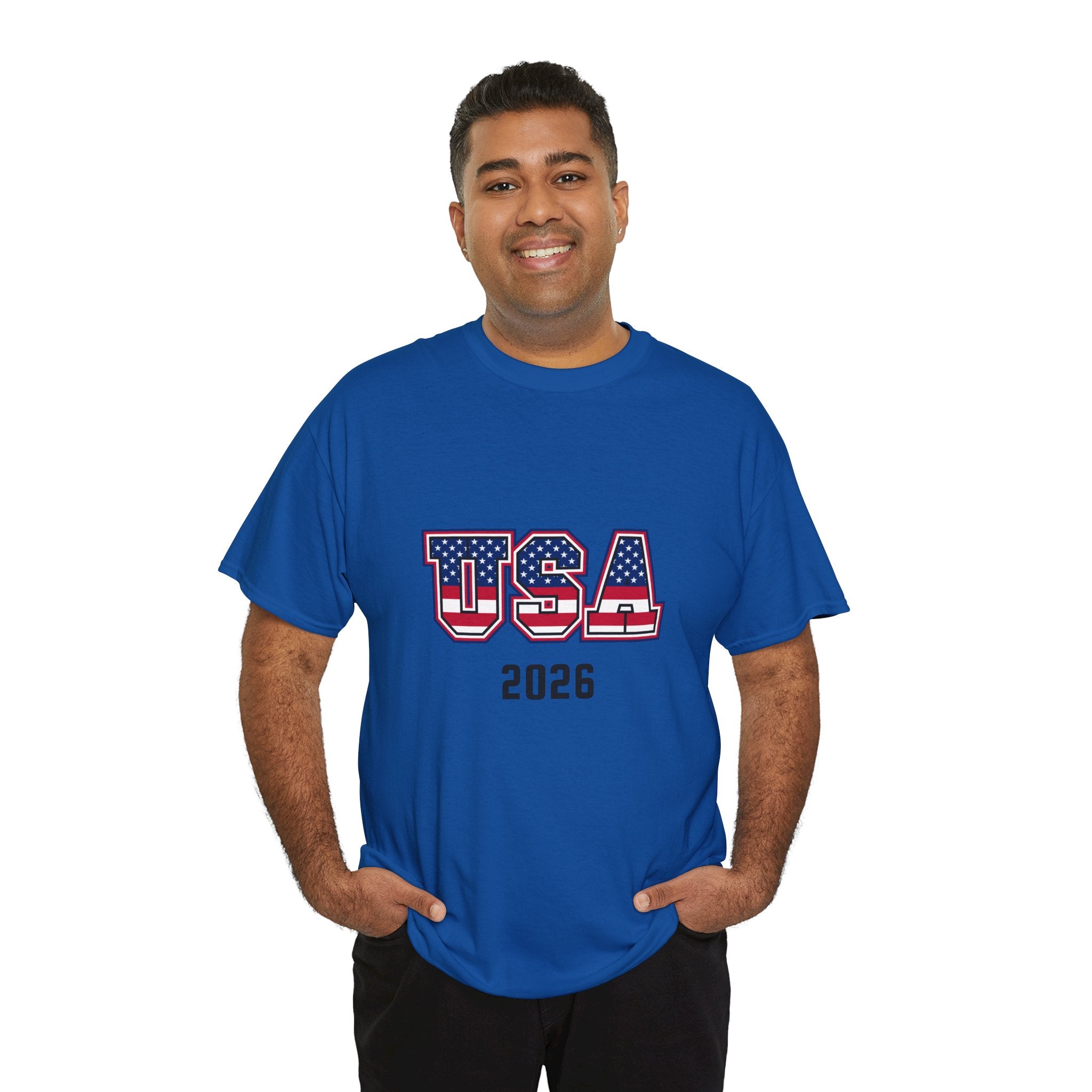 USA 2026 Tee — Patriotic American Flag Graphic T-Shirt