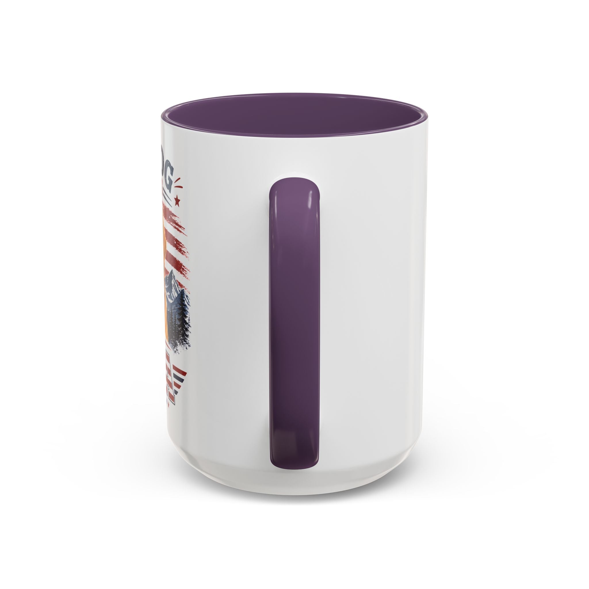 Patriotic Golden Retriever Coffee Mug – "My Dog Loves the USA" Accent Mug