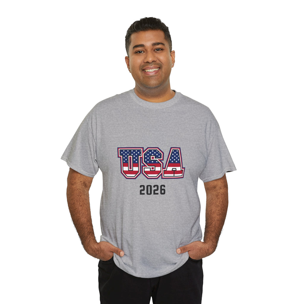 USA 2026 Tee — Patriotic American Flag Graphic T-Shirt