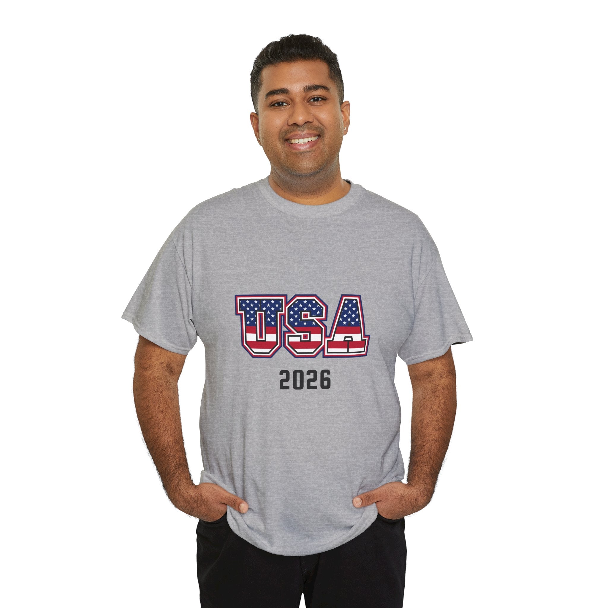 USA 2026 Tee — Patriotic American Flag Graphic T-Shirt