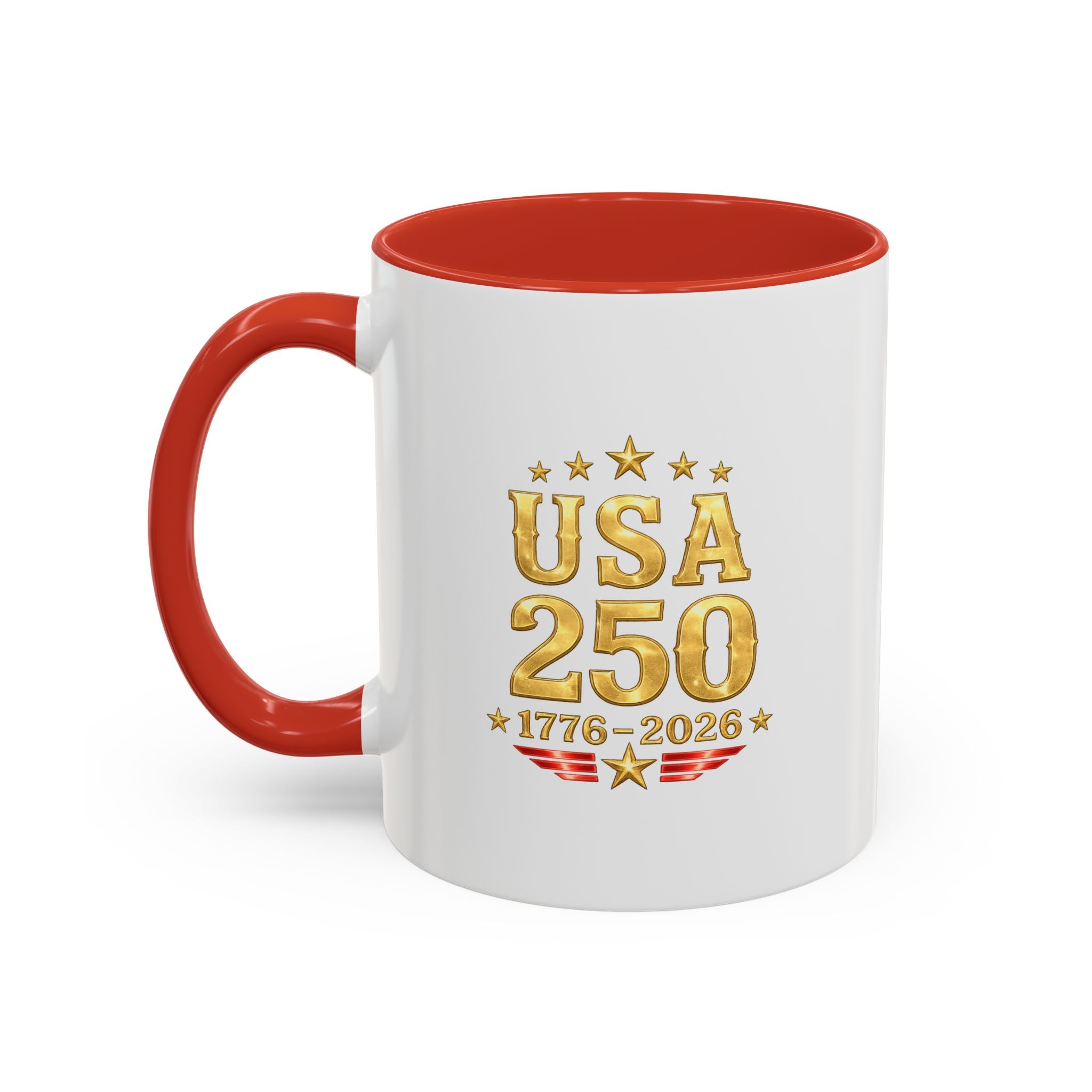 Patriotic Black Cat Accent Coffee Mug (11/15oz)