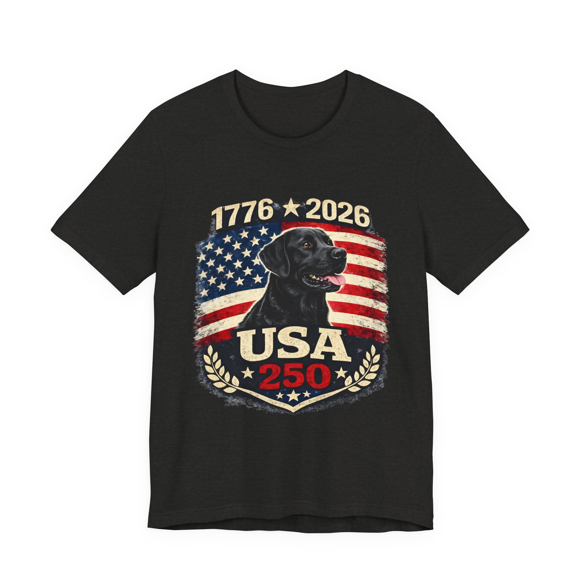 USA Black Lab T-Shirt — American Black Labrador Tee
