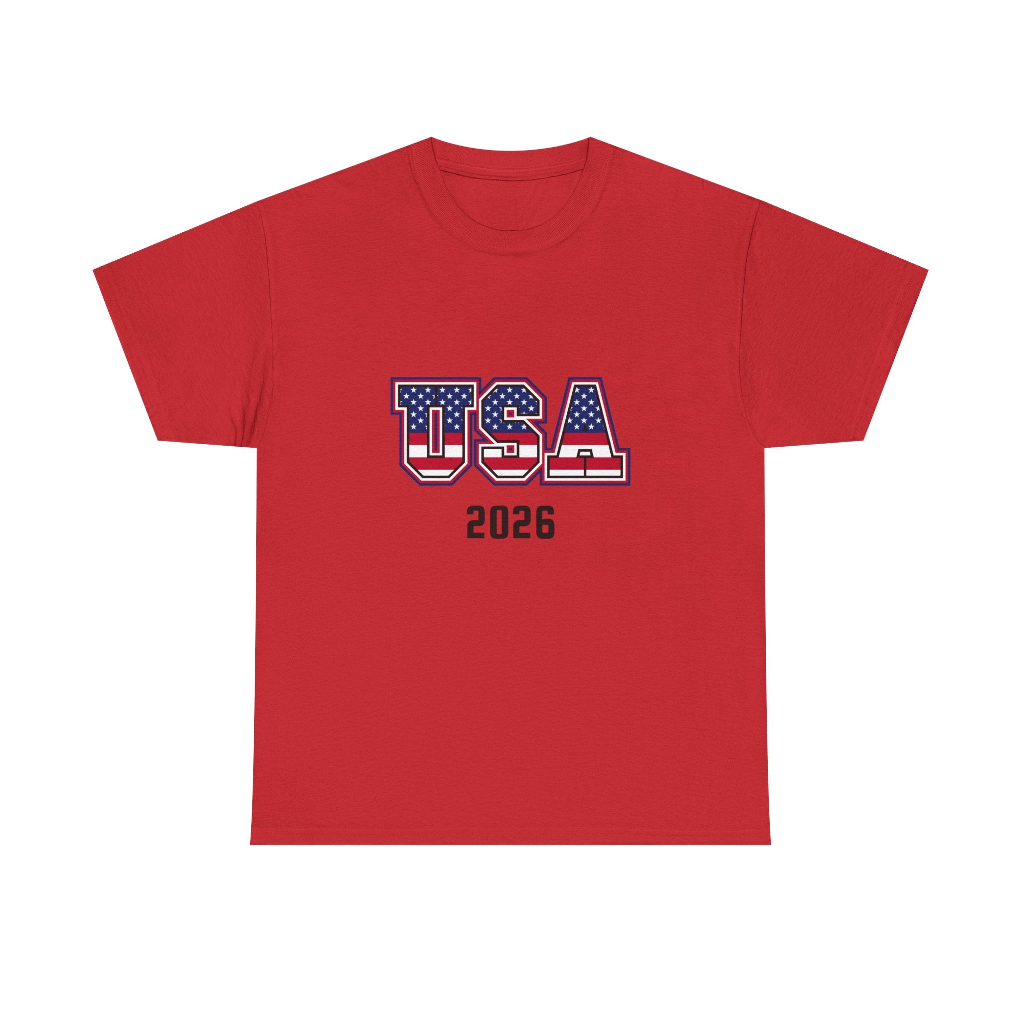 USA 2026 Tee — Patriotic American Flag Graphic T-Shirt