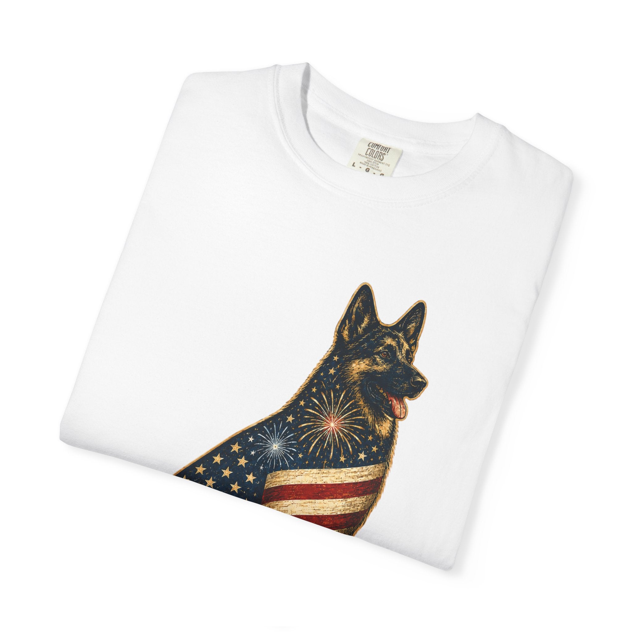 America's 250th German Shepherd T‑Shirt — 1776–2026 Patriotic Dog Tee