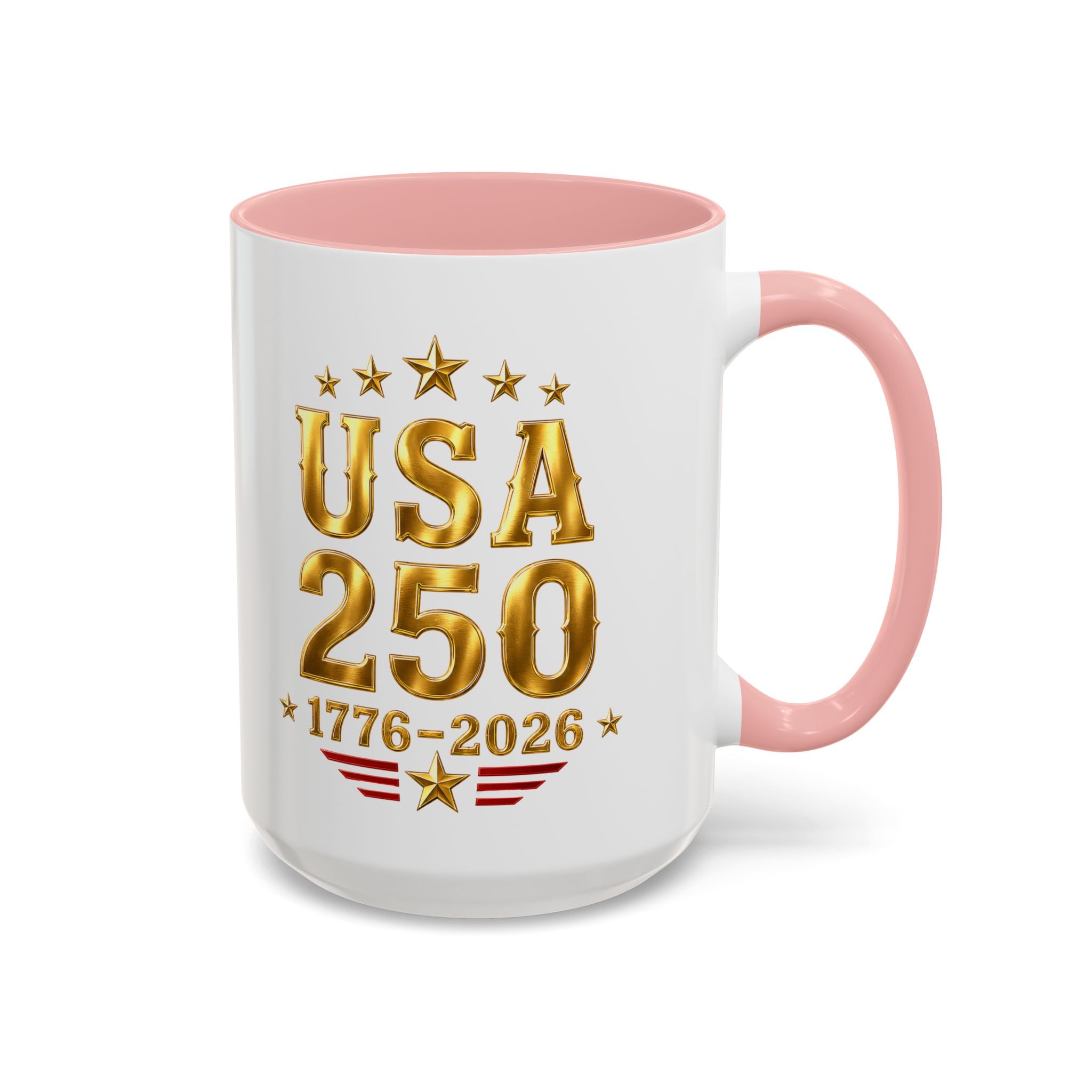 USA 250th Anniversary Coffee Mug – 1776–2026 Patriotic Accent Mug