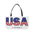 Weekender Tote Bag — USA 1776-2026 Patriotic American Flag Travel Tote