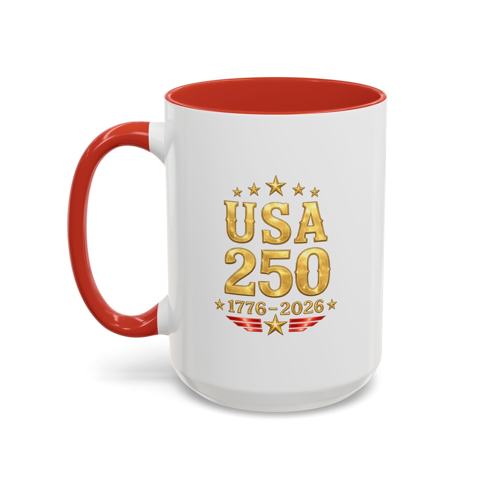 Patriotic Black Cat Accent Coffee Mug (11/15oz)