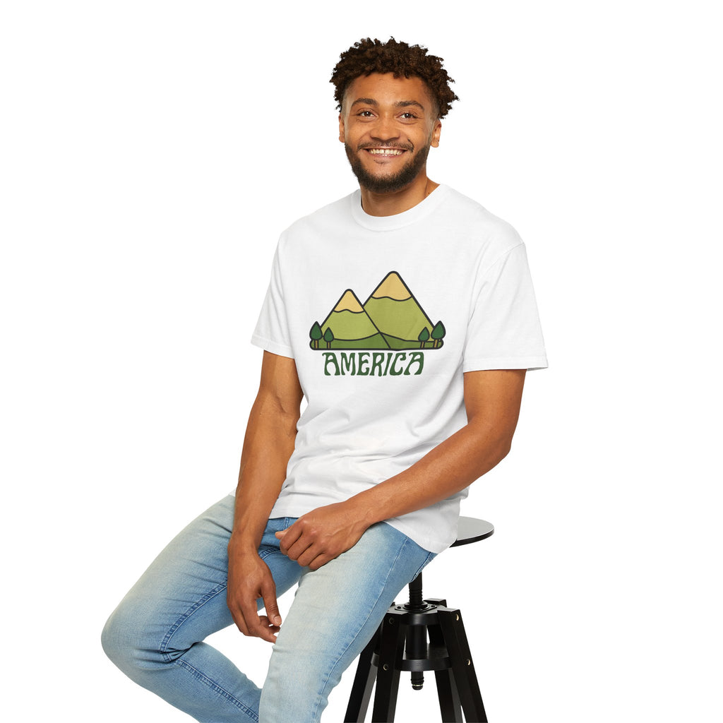 America Mountain Graphic T-Shirt