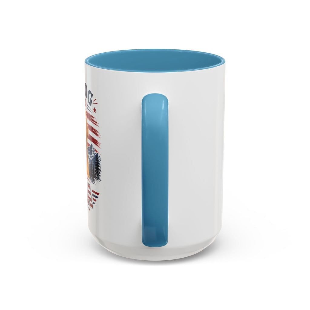 My Dog Loves the USA Accent Coffee Mug — Patriotic Dog Lover Gift