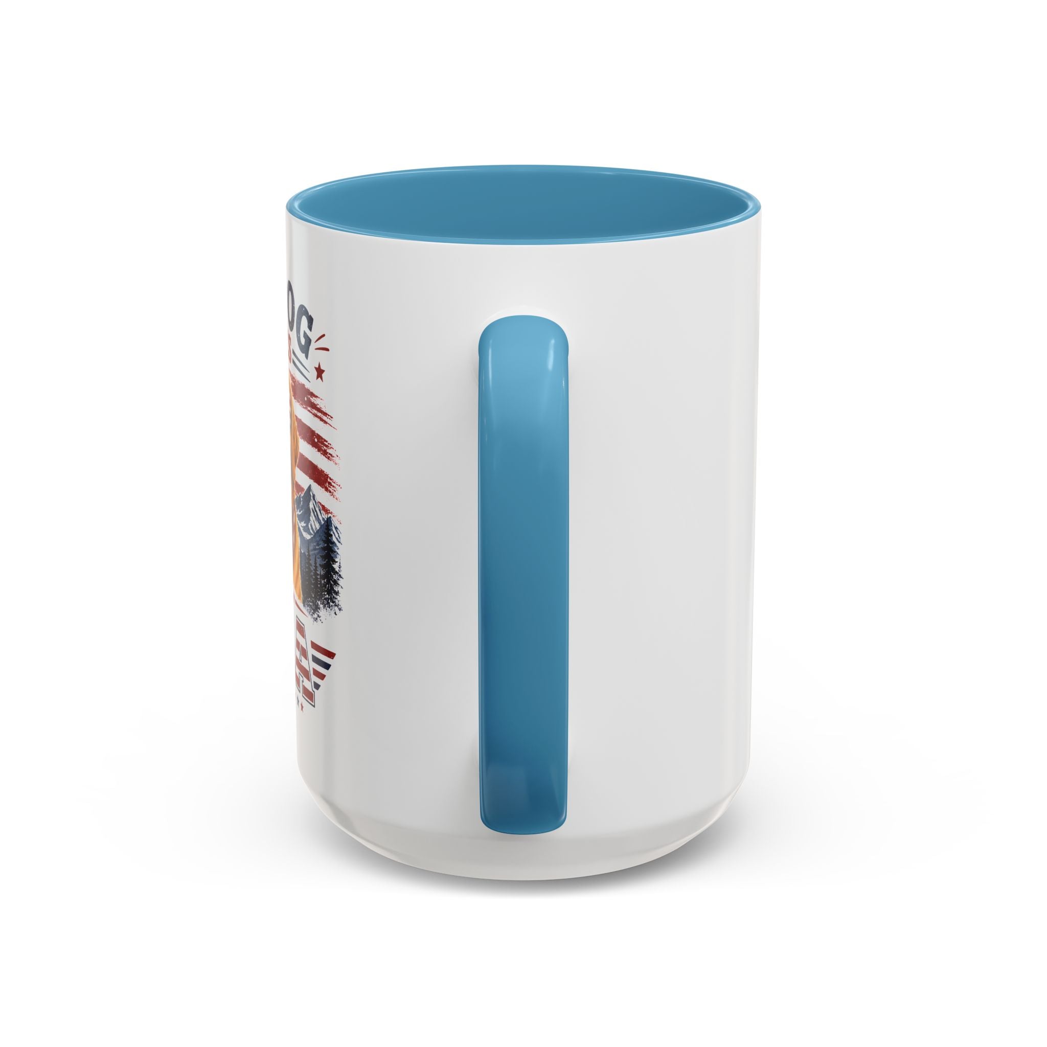 My Dog Loves the USA Accent Coffee Mug — Patriotic Dog Lover Gift