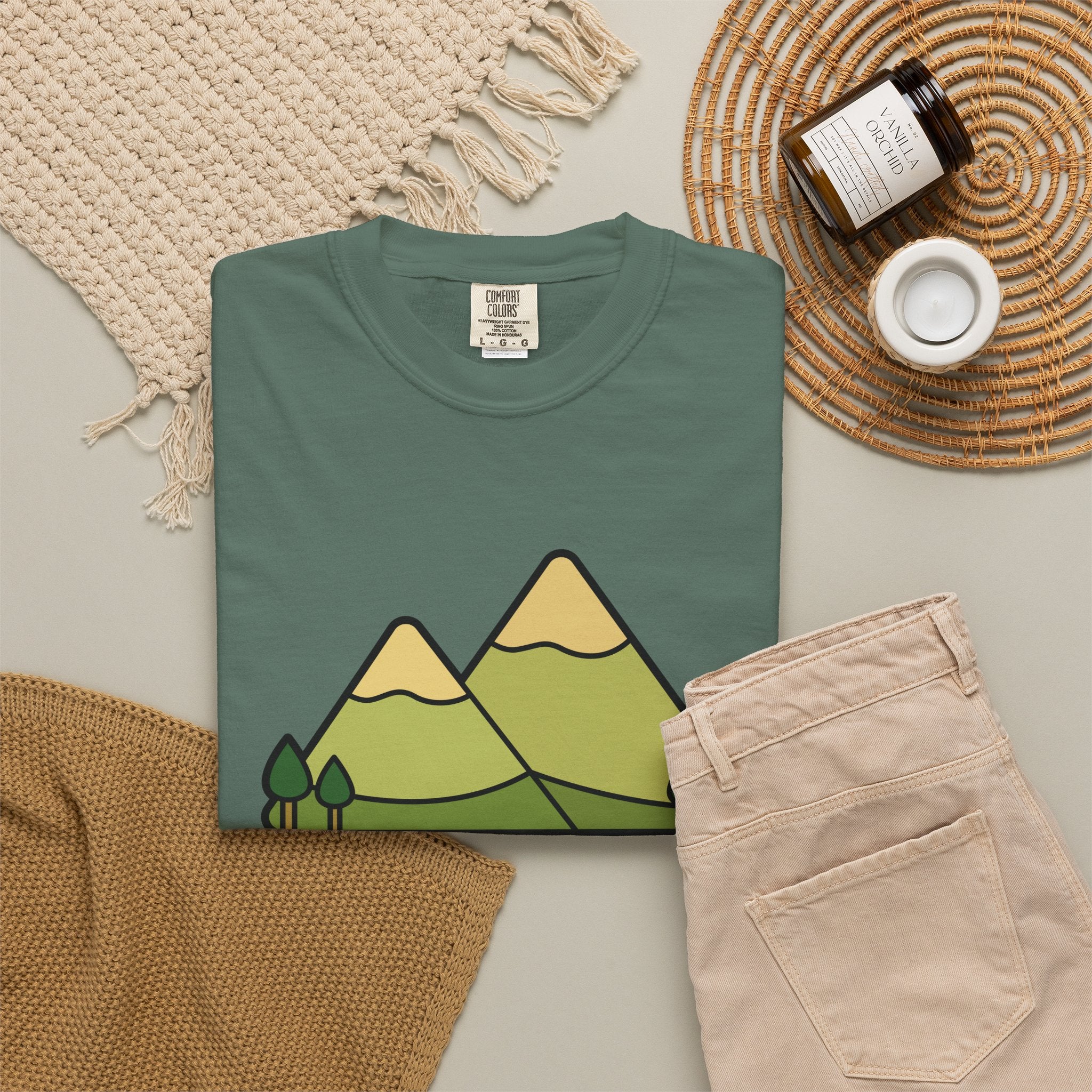 America Mountain Graphic T-Shirt