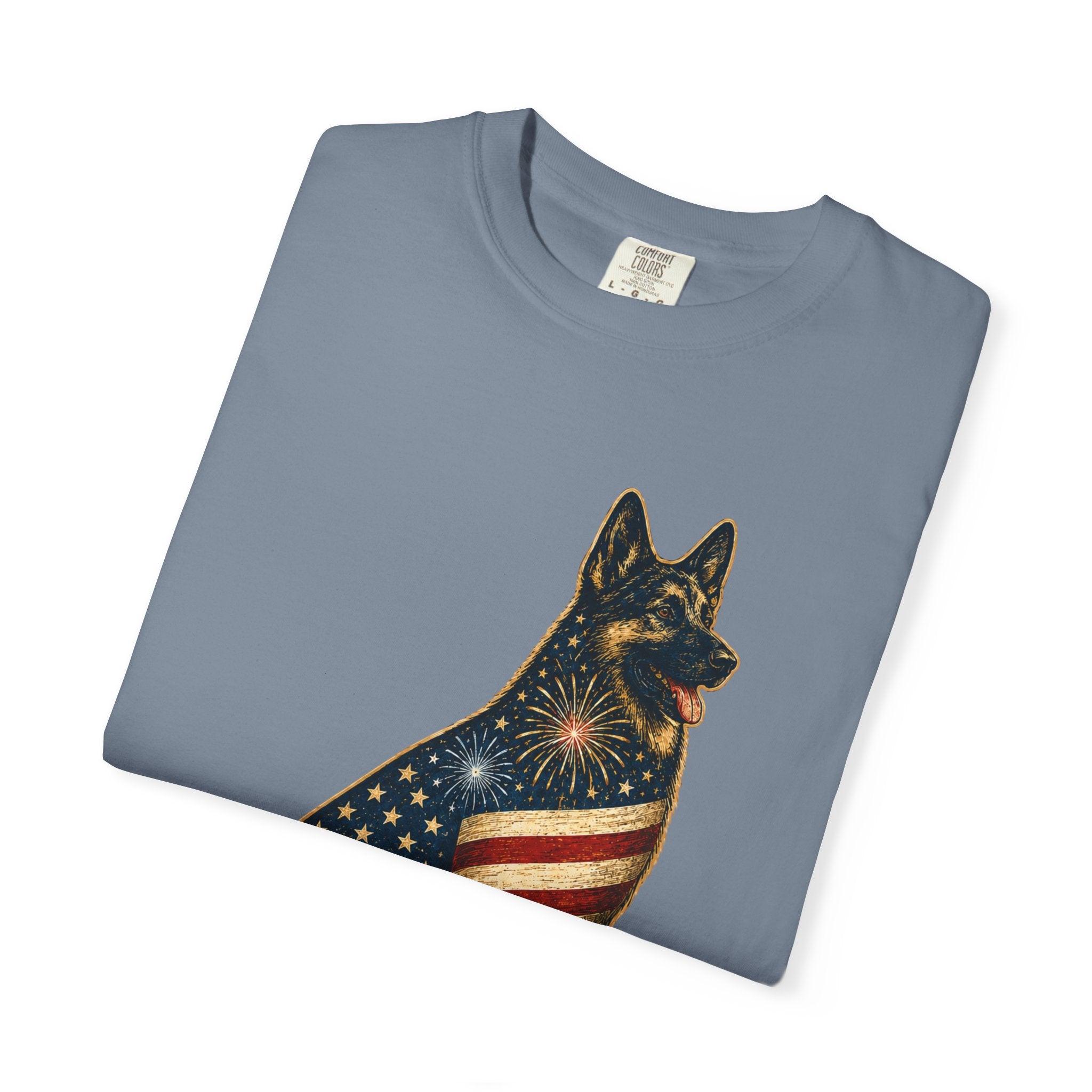 America's 250th German Shepherd T‑Shirt — 1776–2026 Patriotic Dog Tee