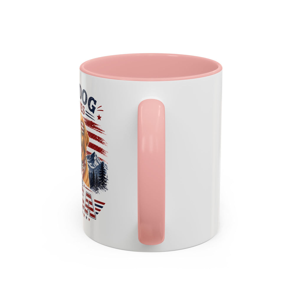 My Dog Loves the USA Accent Coffee Mug — Patriotic Dog Lover Gift