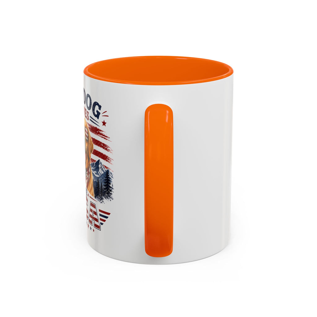 My Dog Loves the USA Accent Coffee Mug — Patriotic Dog Lover Gift