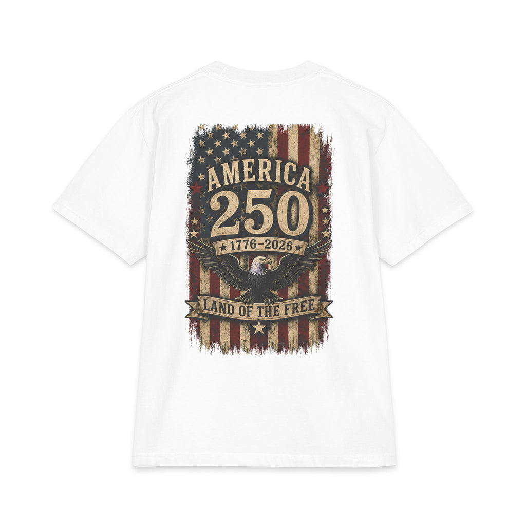 America 250 T-Shirt - 1776-2026 Land of the Free Patriotic Tee