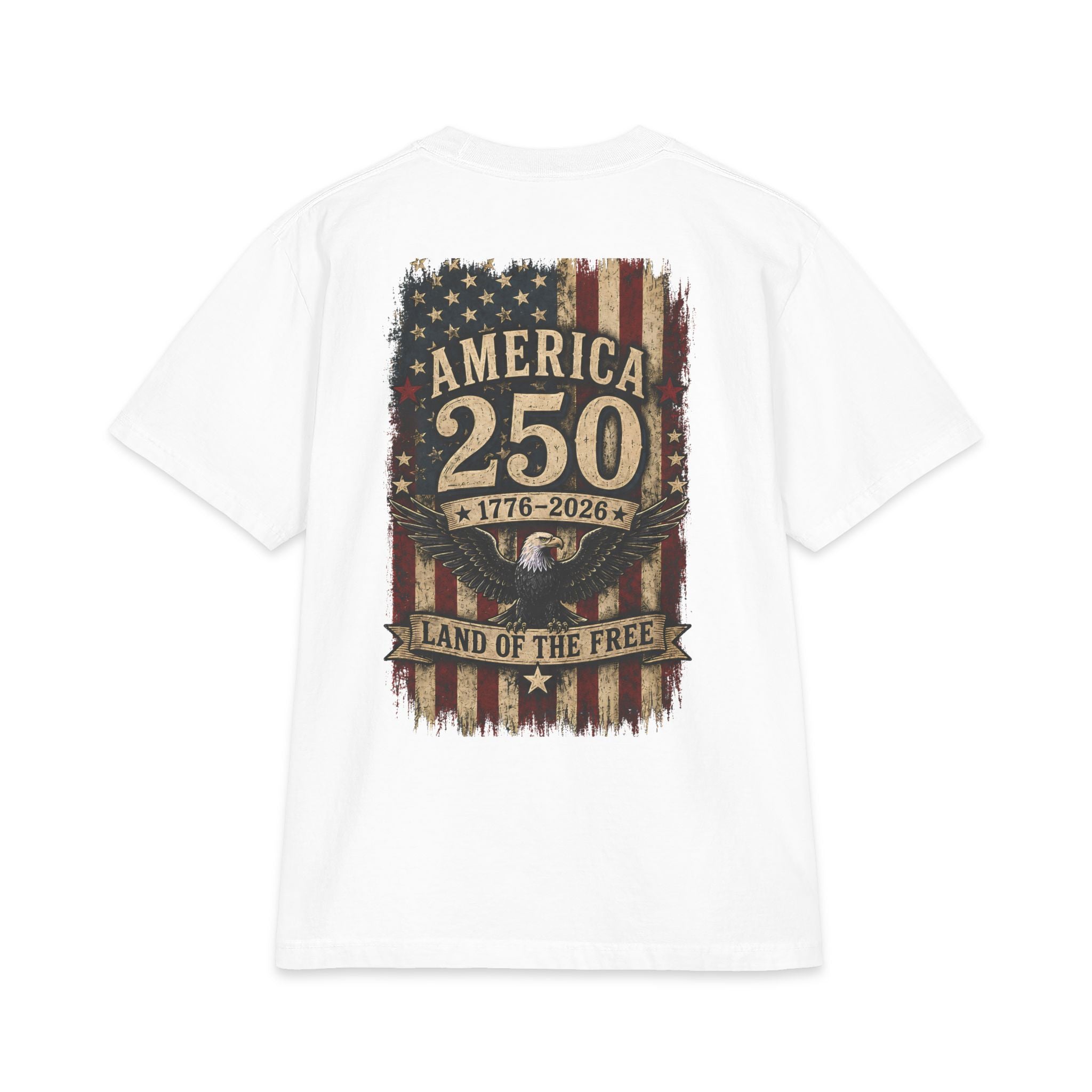 America 250 T-Shirt - 1776-2026 Land of the Free Patriotic Tee