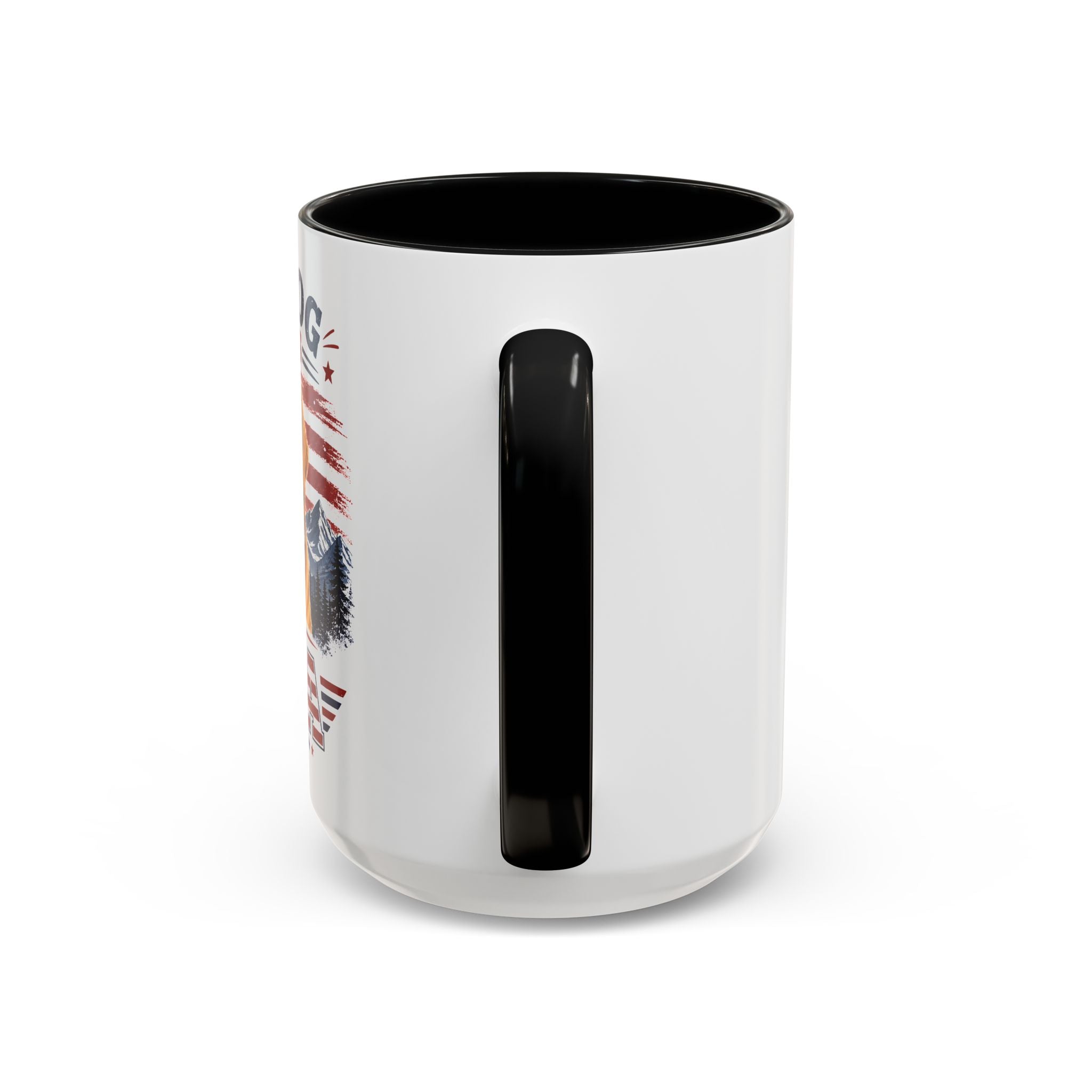 Patriotic Golden Retriever Coffee Mug – "My Dog Loves the USA" Accent Mug
