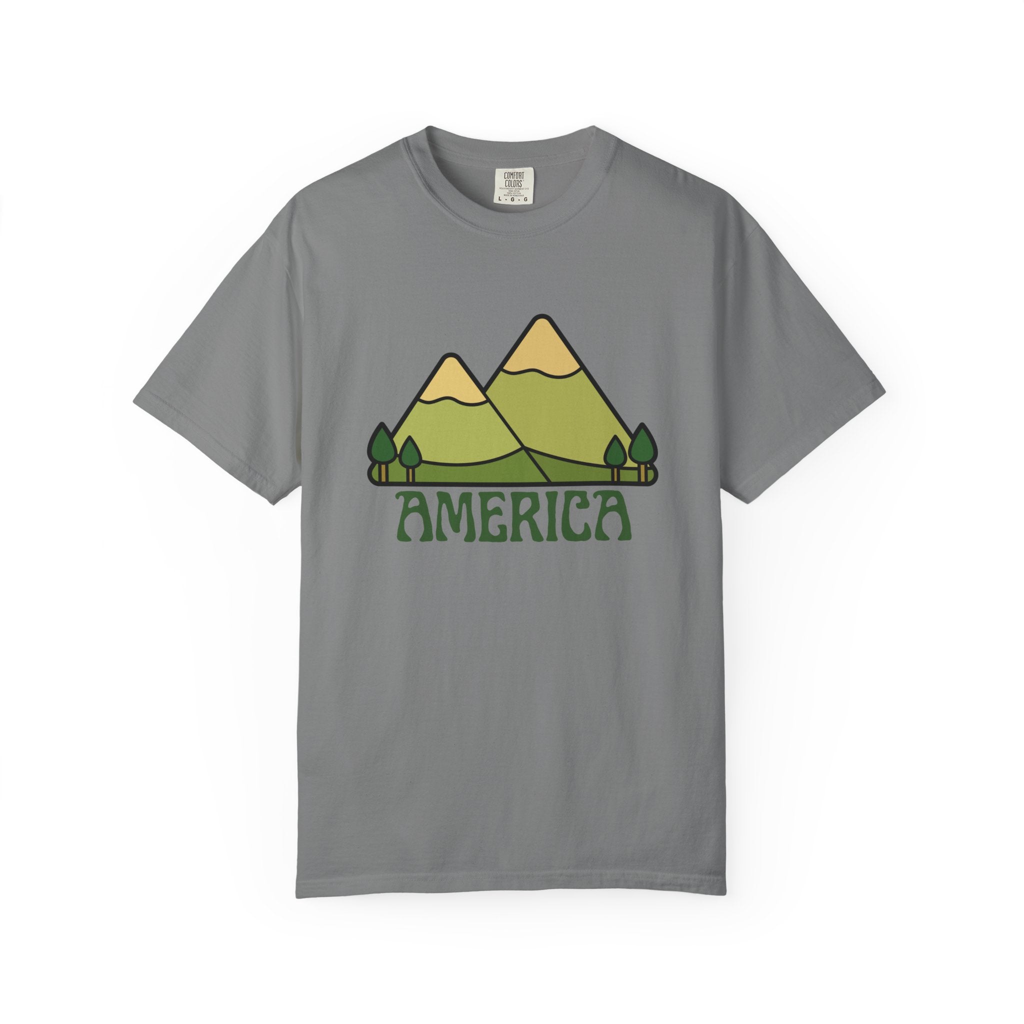 America Mountain Graphic T-Shirt