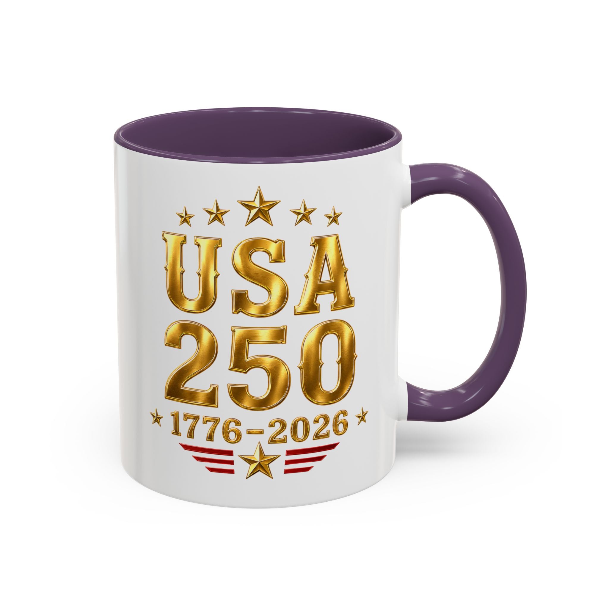 USA 250th Anniversary Coffee Mug – 1776–2026 Patriotic Accent Mug