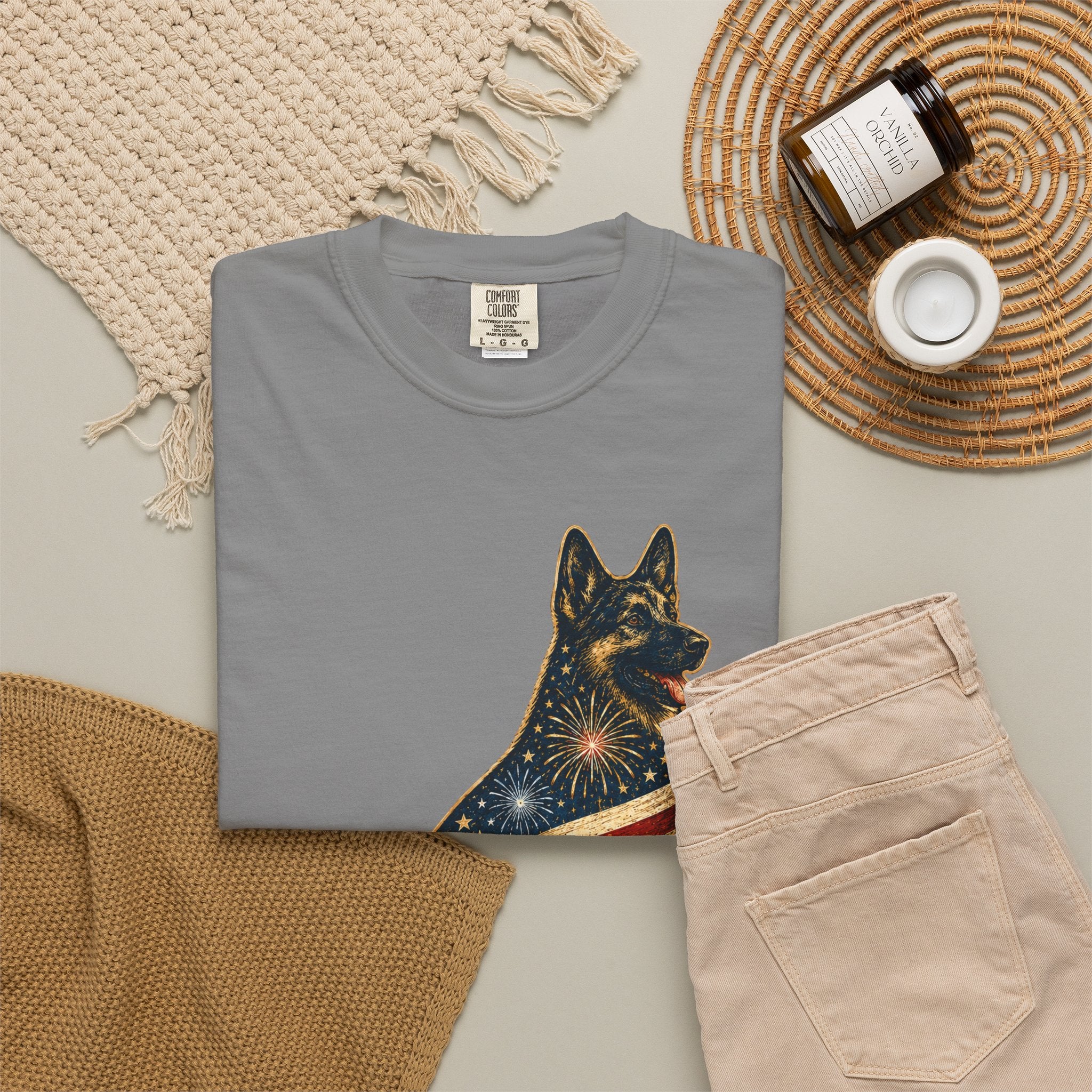 America's 250th German Shepherd T‑Shirt — 1776–2026 Patriotic Dog Tee