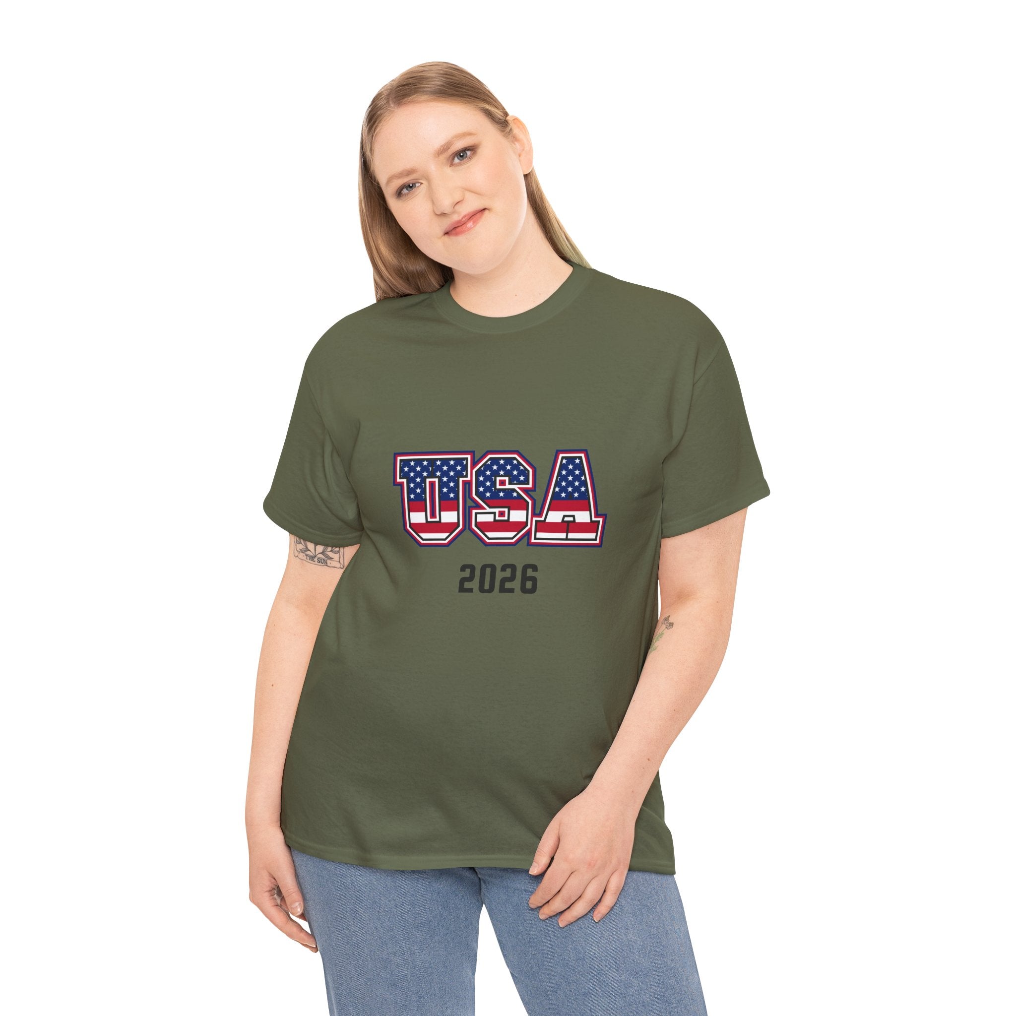 USA 2026 Tee — Patriotic American Flag Graphic T-Shirt