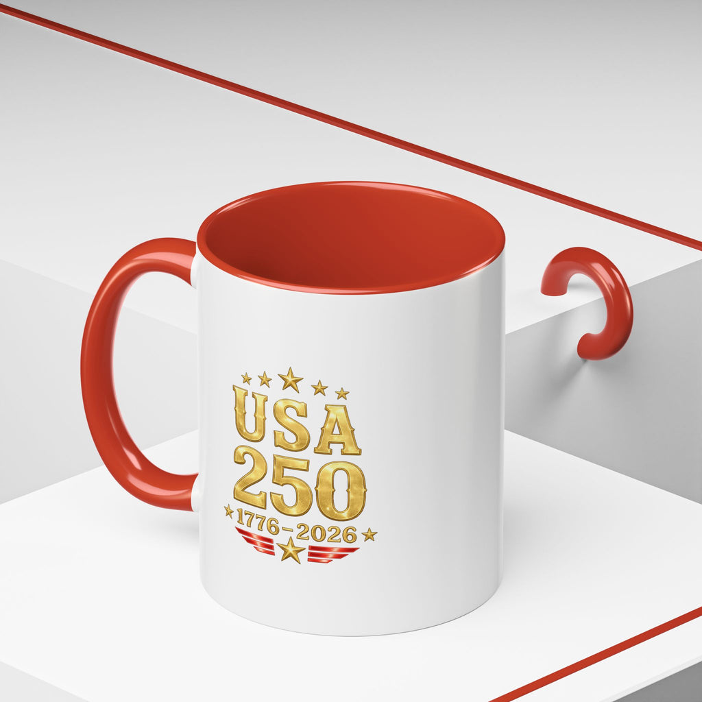 Patriotic Black Cat Accent Coffee Mug (11/15oz)