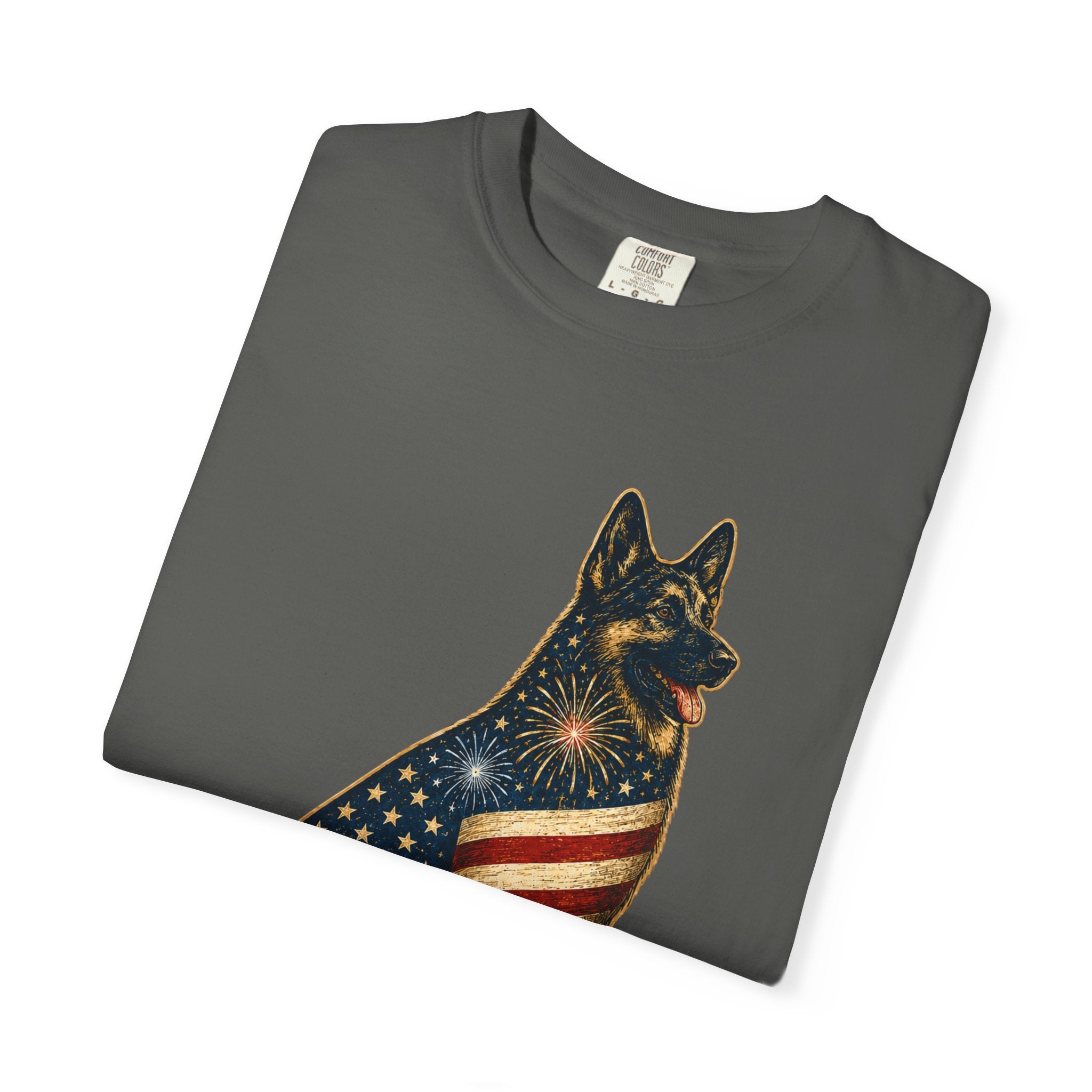 America's 250th German Shepherd T‑Shirt — 1776–2026 Patriotic Dog Tee