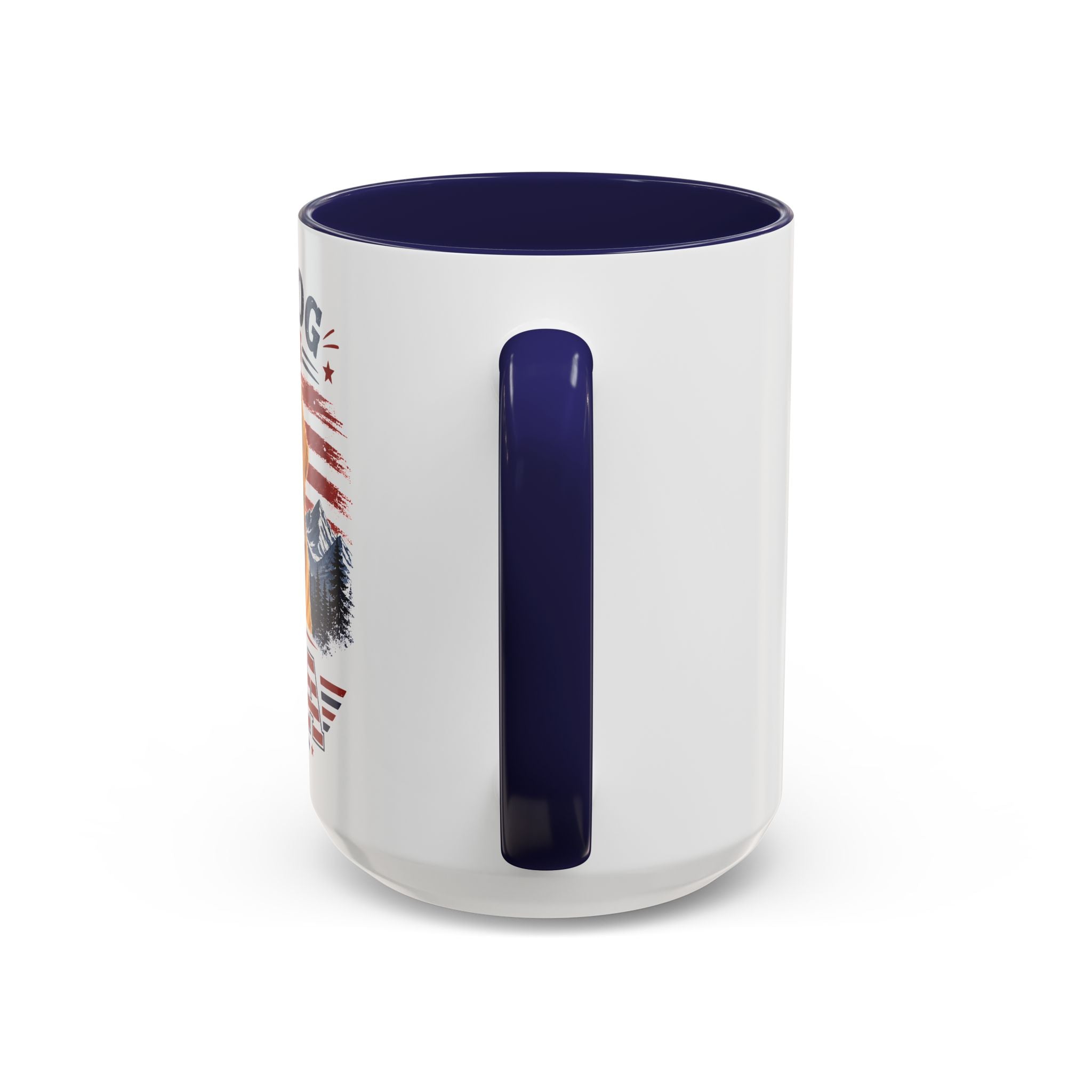 Patriotic Golden Retriever Coffee Mug – "My Dog Loves the USA" Accent Mug