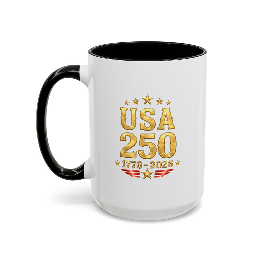 Patriotic Black Cat Accent Coffee Mug (11/15oz)