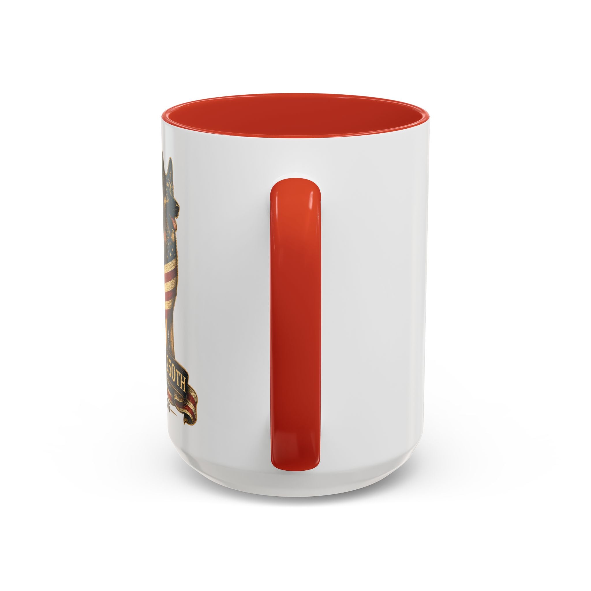 America 250 Patriotic German Shepherd Accent Coffee Mug (11/15oz)