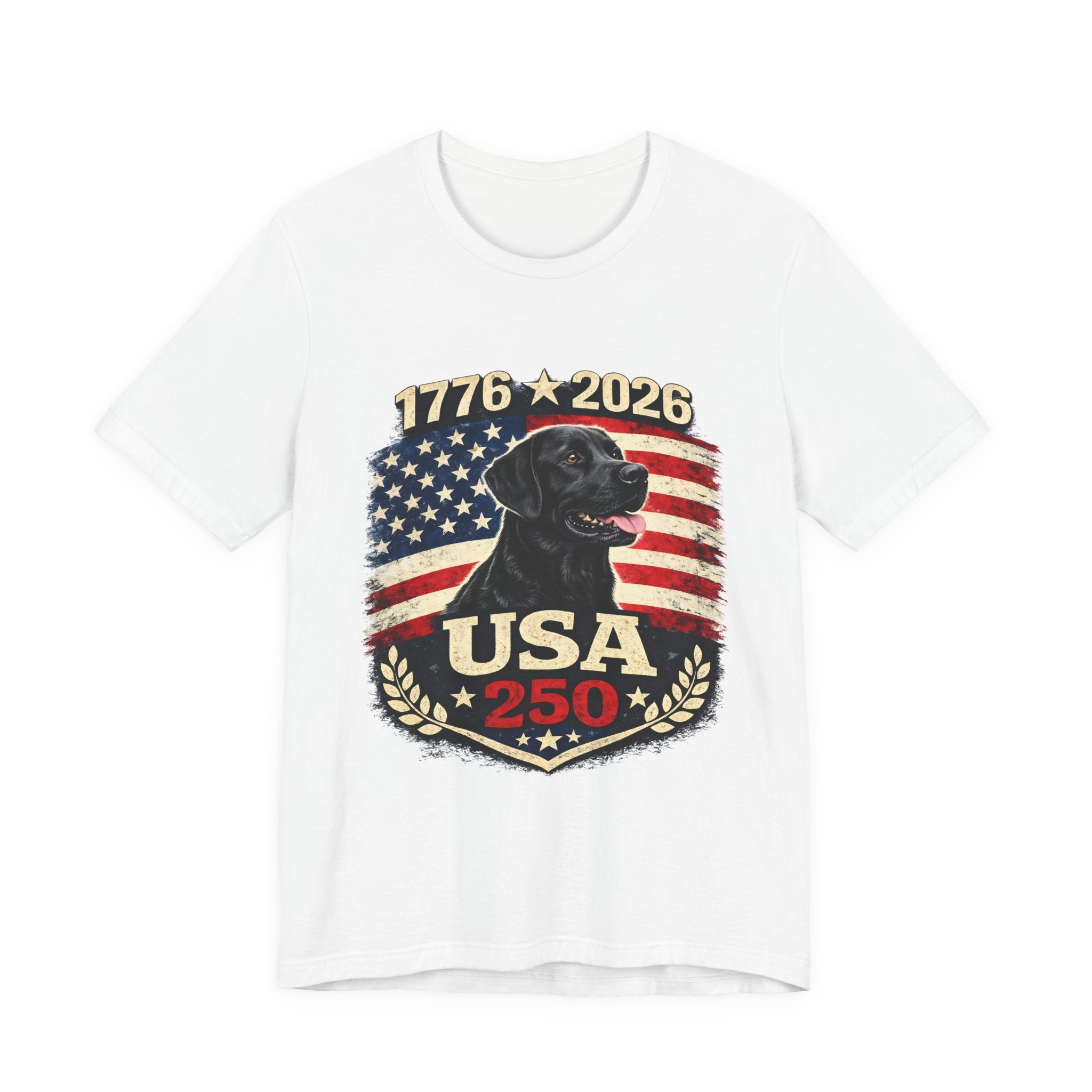 USA Black Lab T-Shirt — American Black Labrador Tee