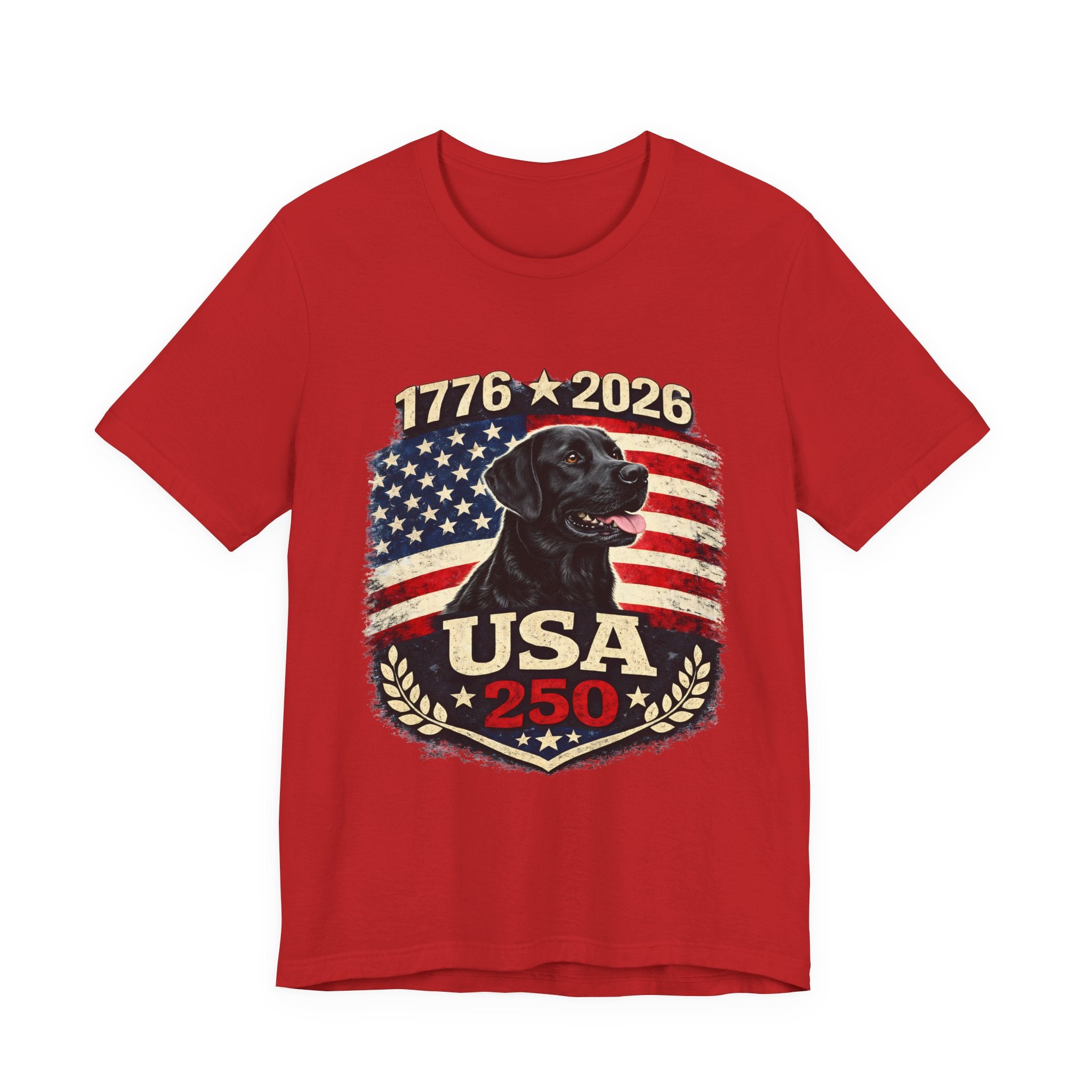USA Black Lab T-Shirt — American Black Labrador Tee