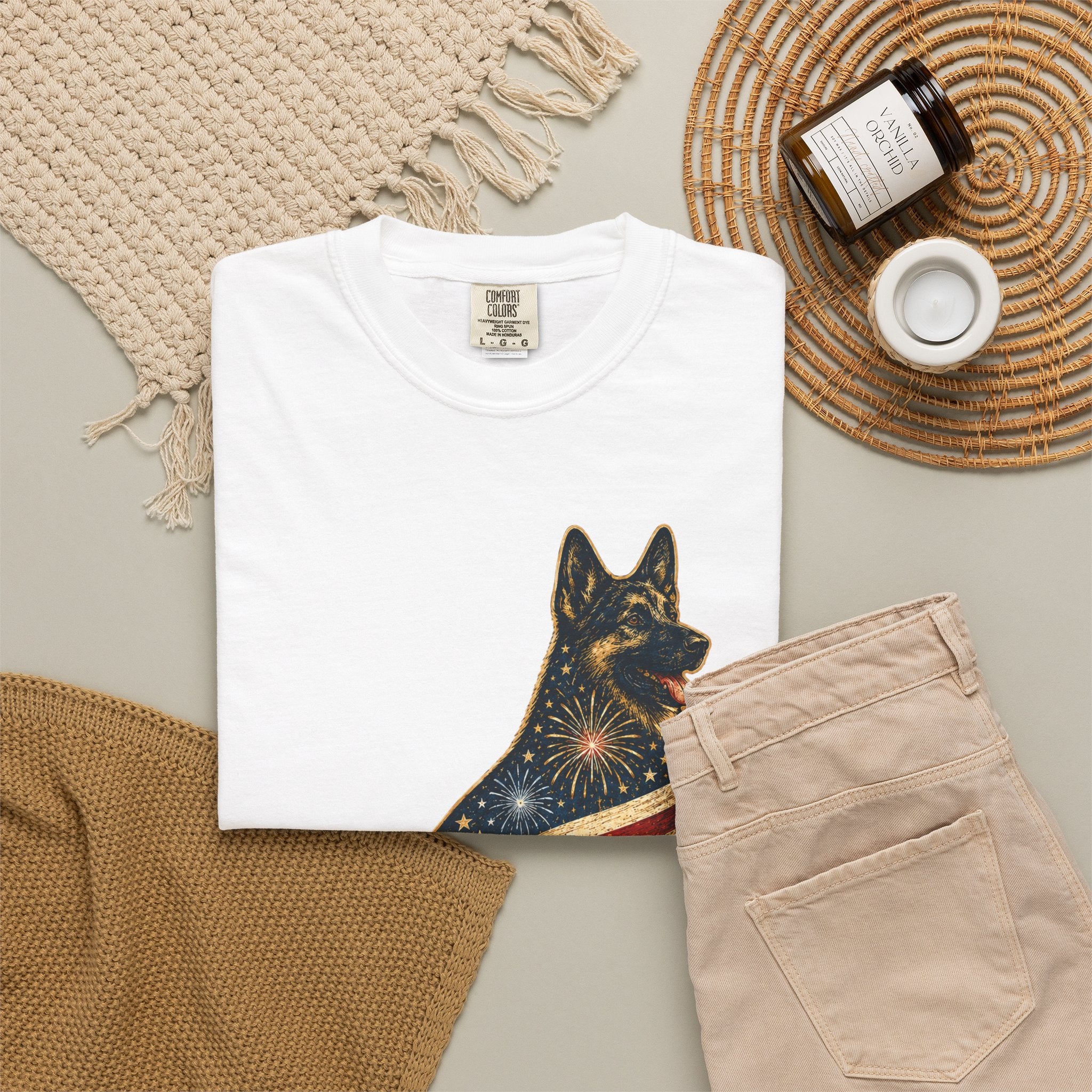 America's 250th German Shepherd T‑Shirt — 1776–2026 Patriotic Dog Tee