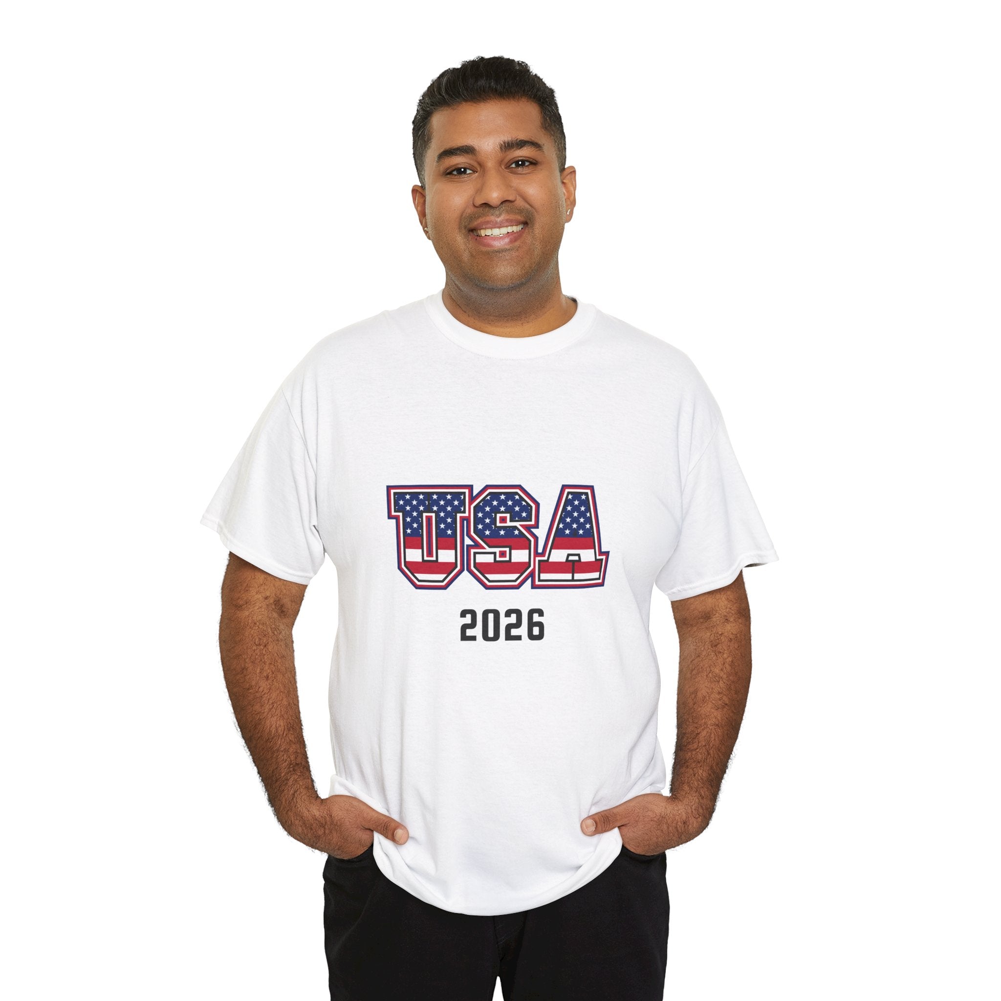 USA 2026 Tee — Patriotic American Flag Graphic T-Shirt