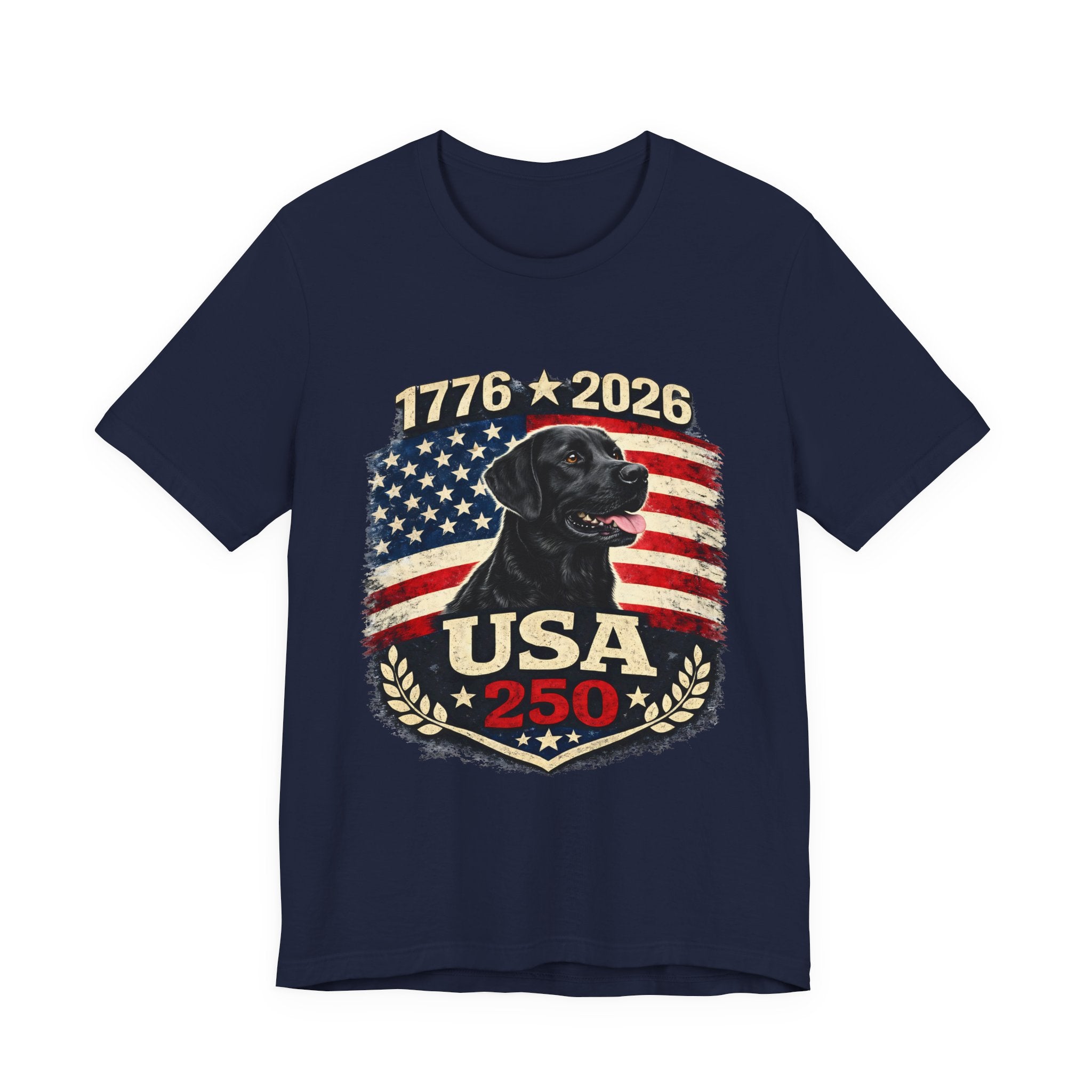 USA Black Lab T-Shirt — American Black Labrador Tee