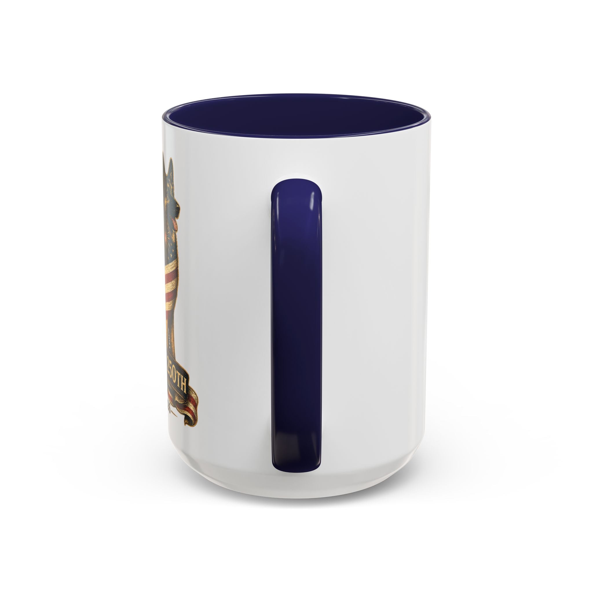America 250 Patriotic German Shepherd Accent Coffee Mug (11/15oz)