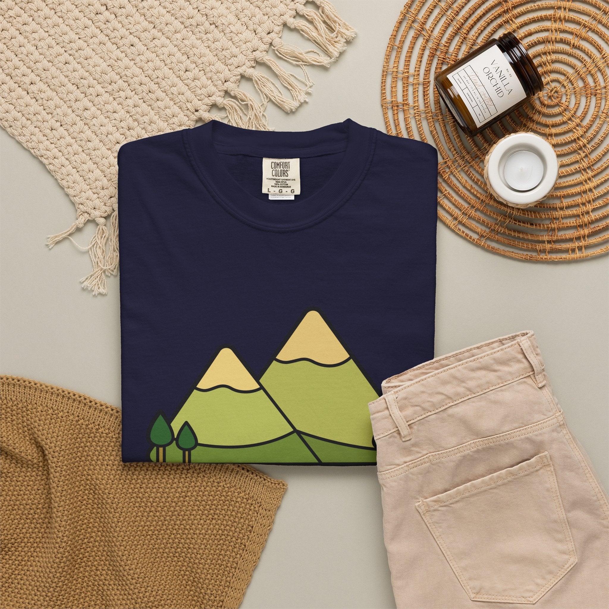 America Mountain Graphic T-Shirt