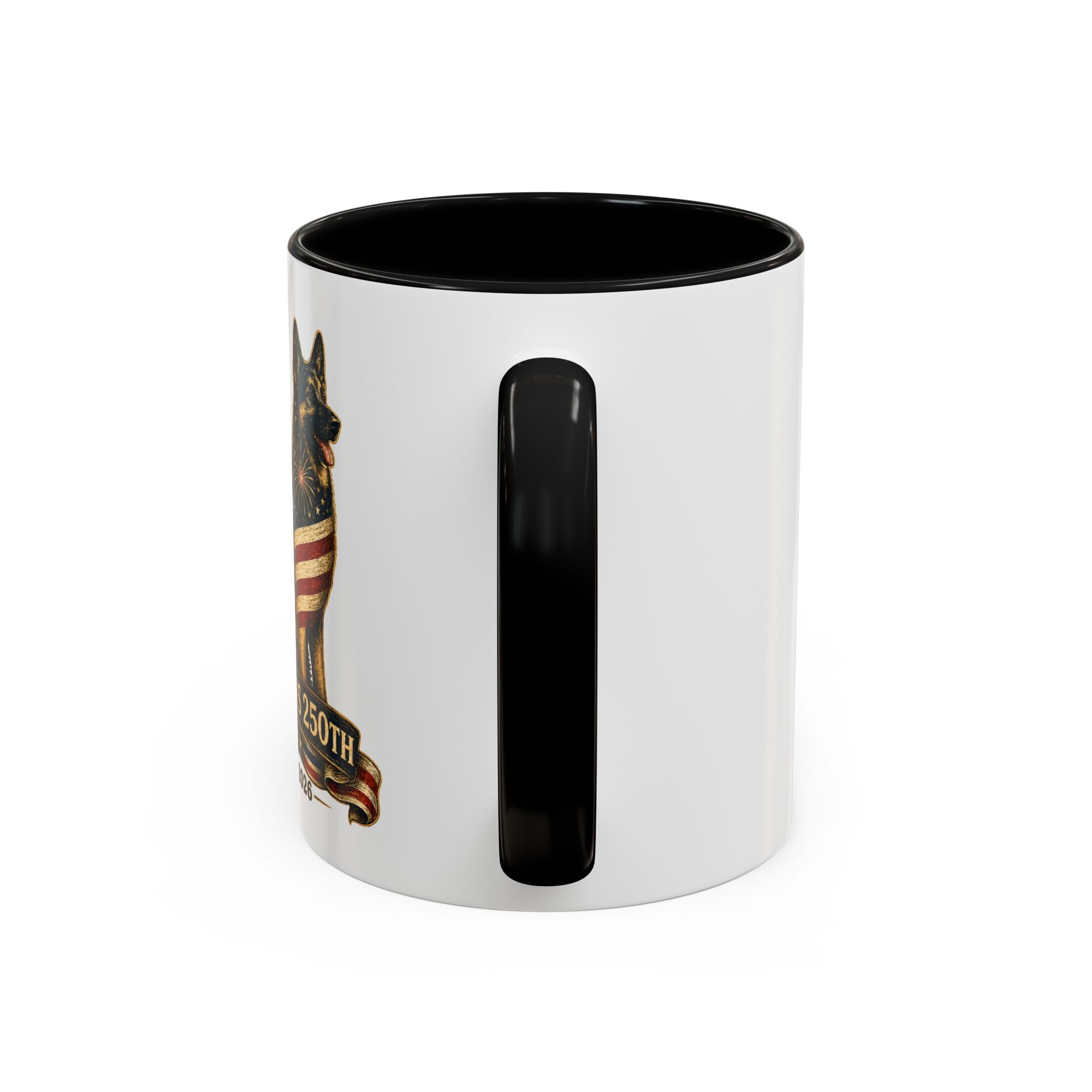 America 250 Patriotic German Shepherd Accent Coffee Mug (11/15oz)
