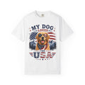 My Dog Loves the USA T-Shirt — Patriotic Golden Retriever Tee
